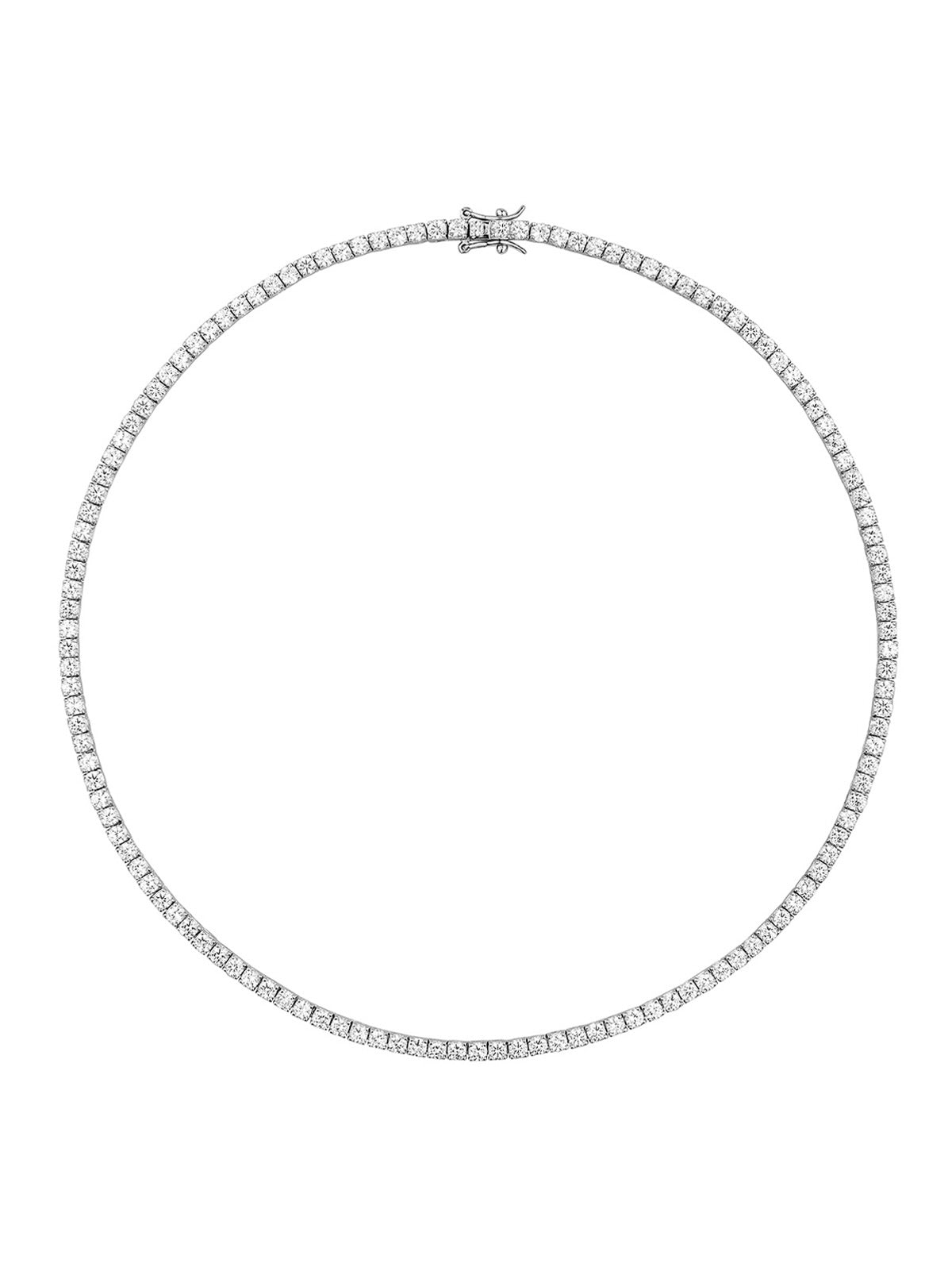 MOSS RIVIÈRE NECKLACE IN 3MM LAB WHITE SAPPHIRE