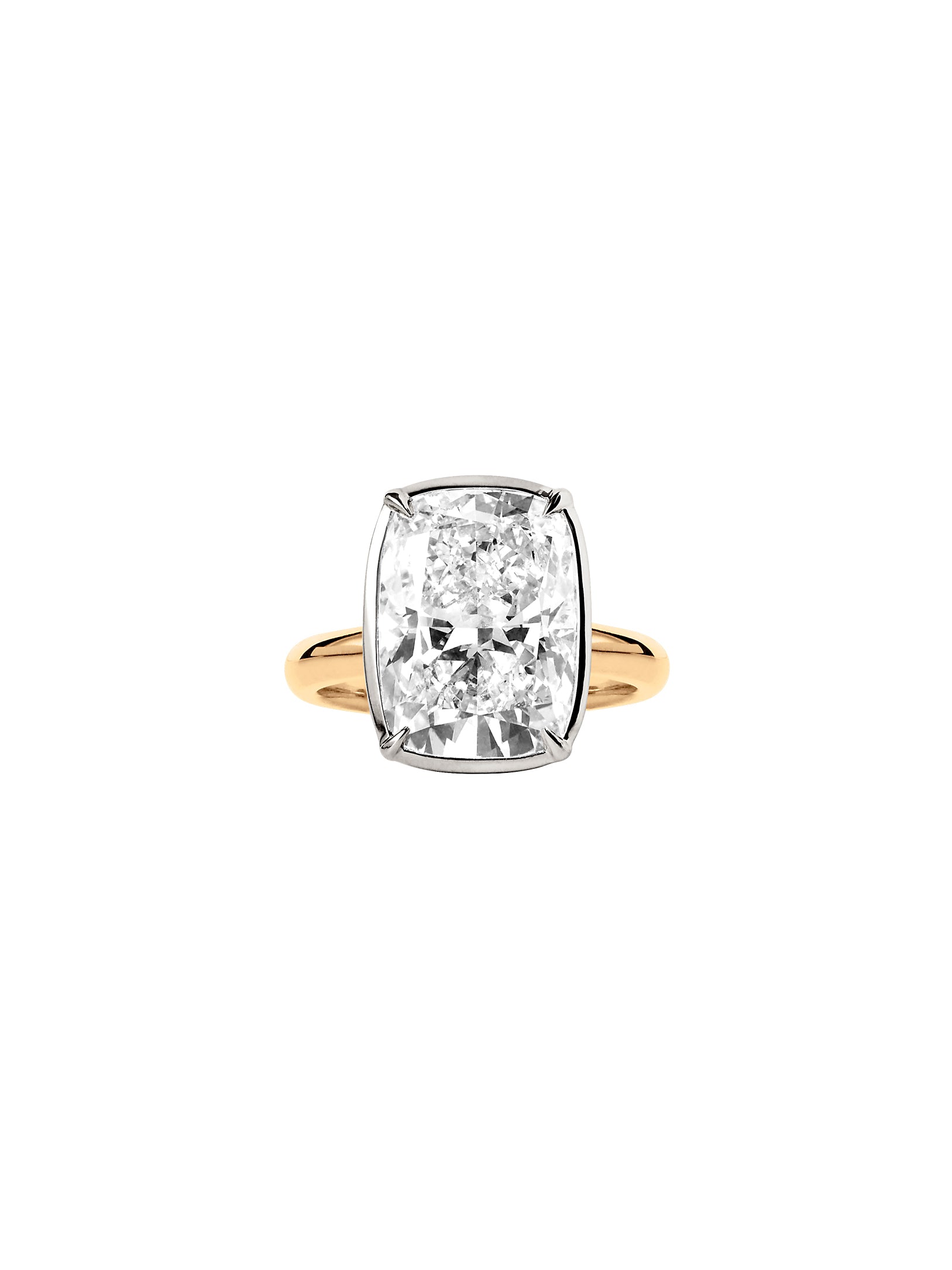 14K ELLIS CUSHION-CUT SOLITAIRE RING IN LAB DIAMOND