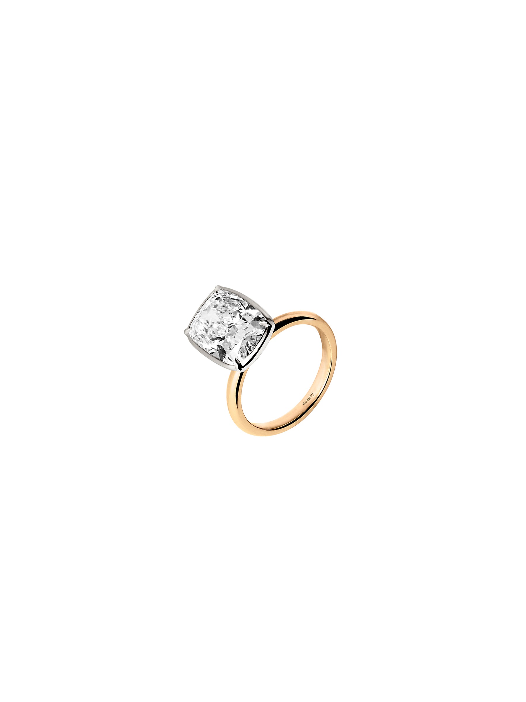 14K ELLIS CUSHION-CUT SOLITAIRE RING IN LAB DIAMOND