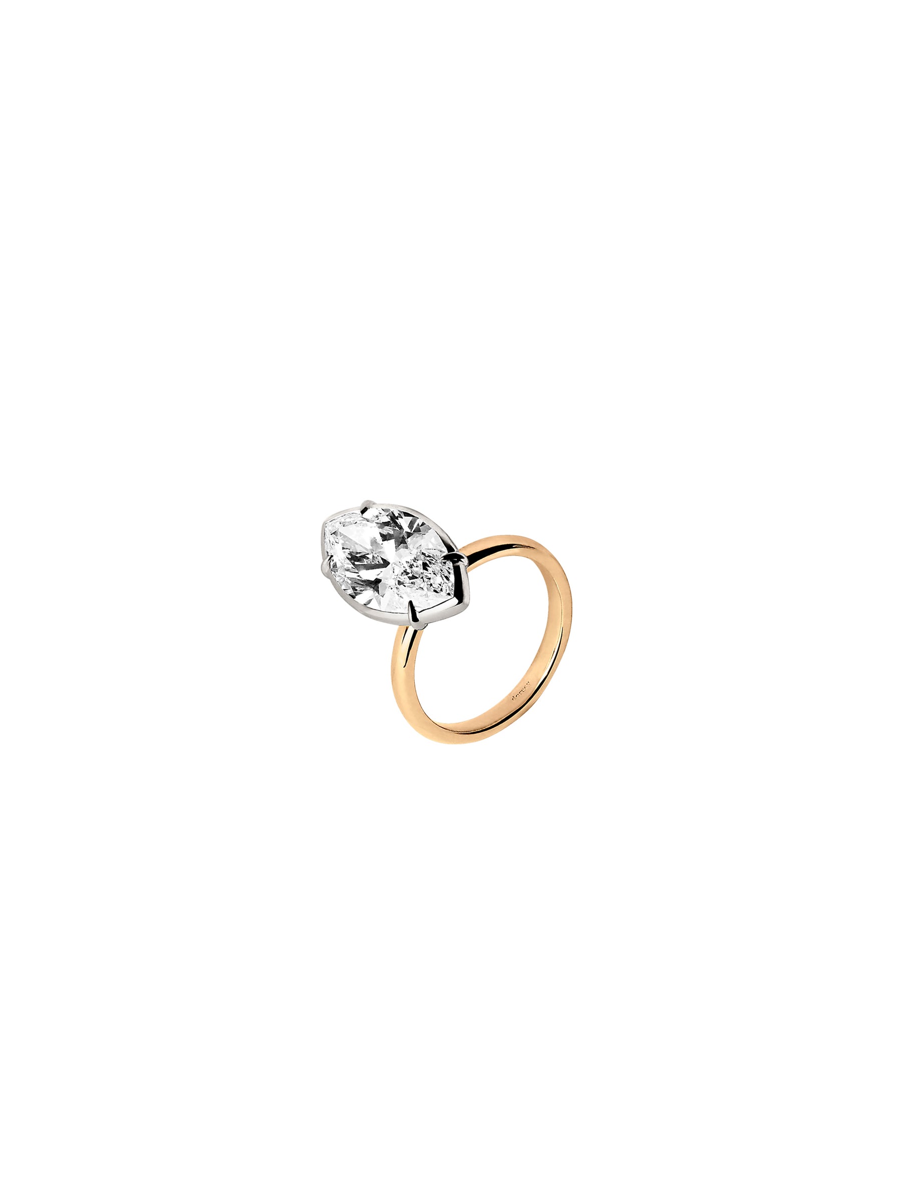 14K ELLIS MARQUISE-CUT SOLITAIRE RING IN LAB DIAMOND