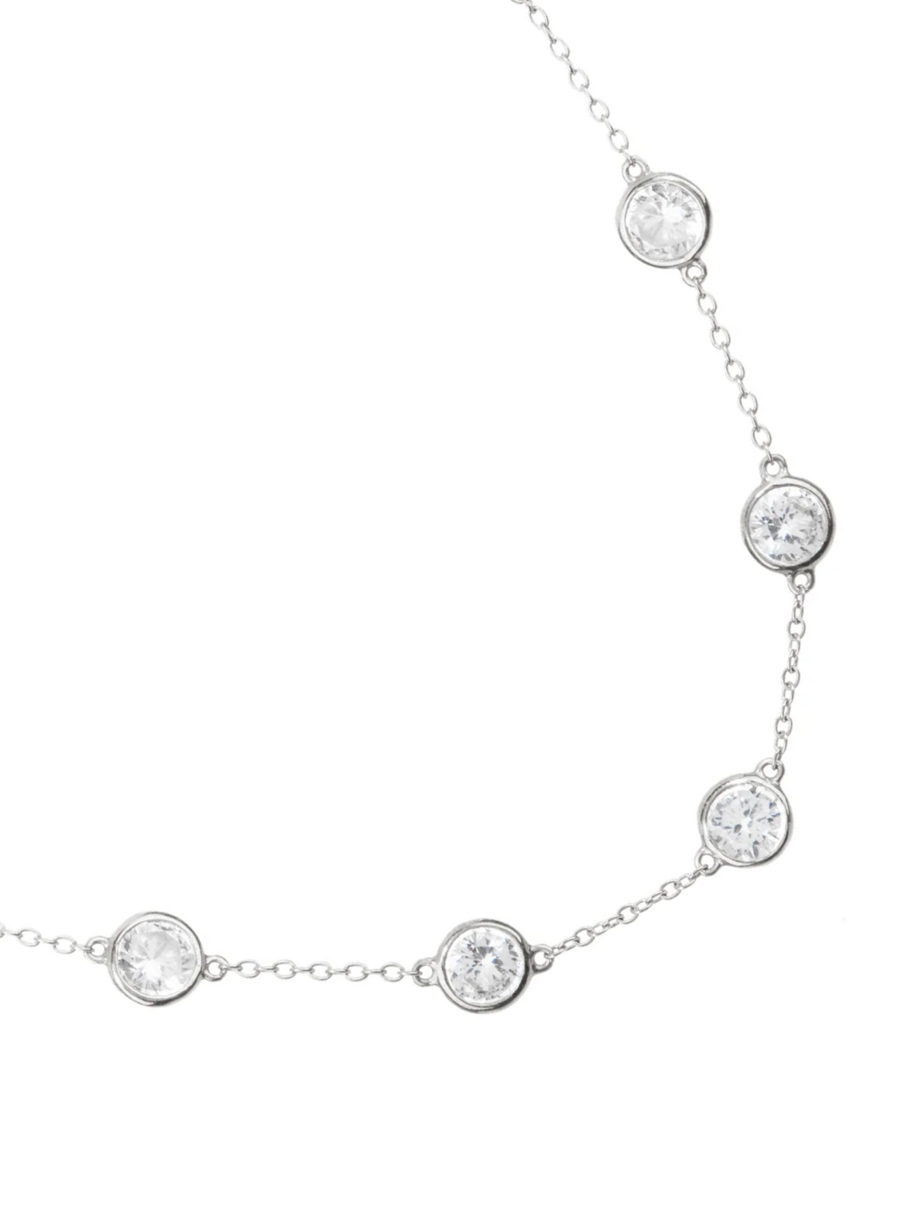 CLEMENCE NECKLACE IN 7.50 CT LAB WHITE SAPPHIRE