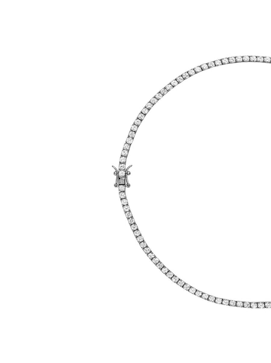 MOSS RIVIÈRE NECKLACE IN 3MM LAB WHITE SAPPHIRE
