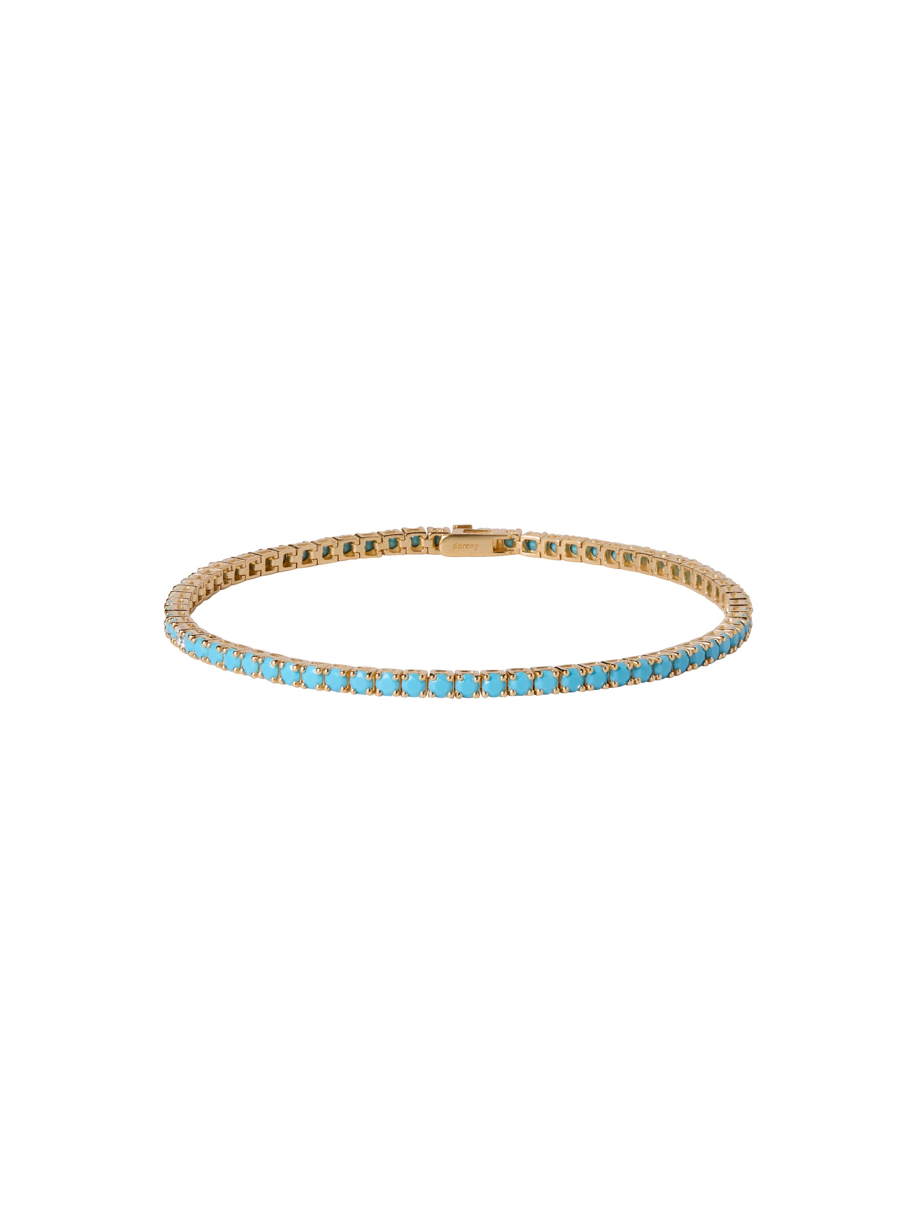 KATE RIVIÈRE ANKLET IN NANO TURQUOISE AND MOISSANITE