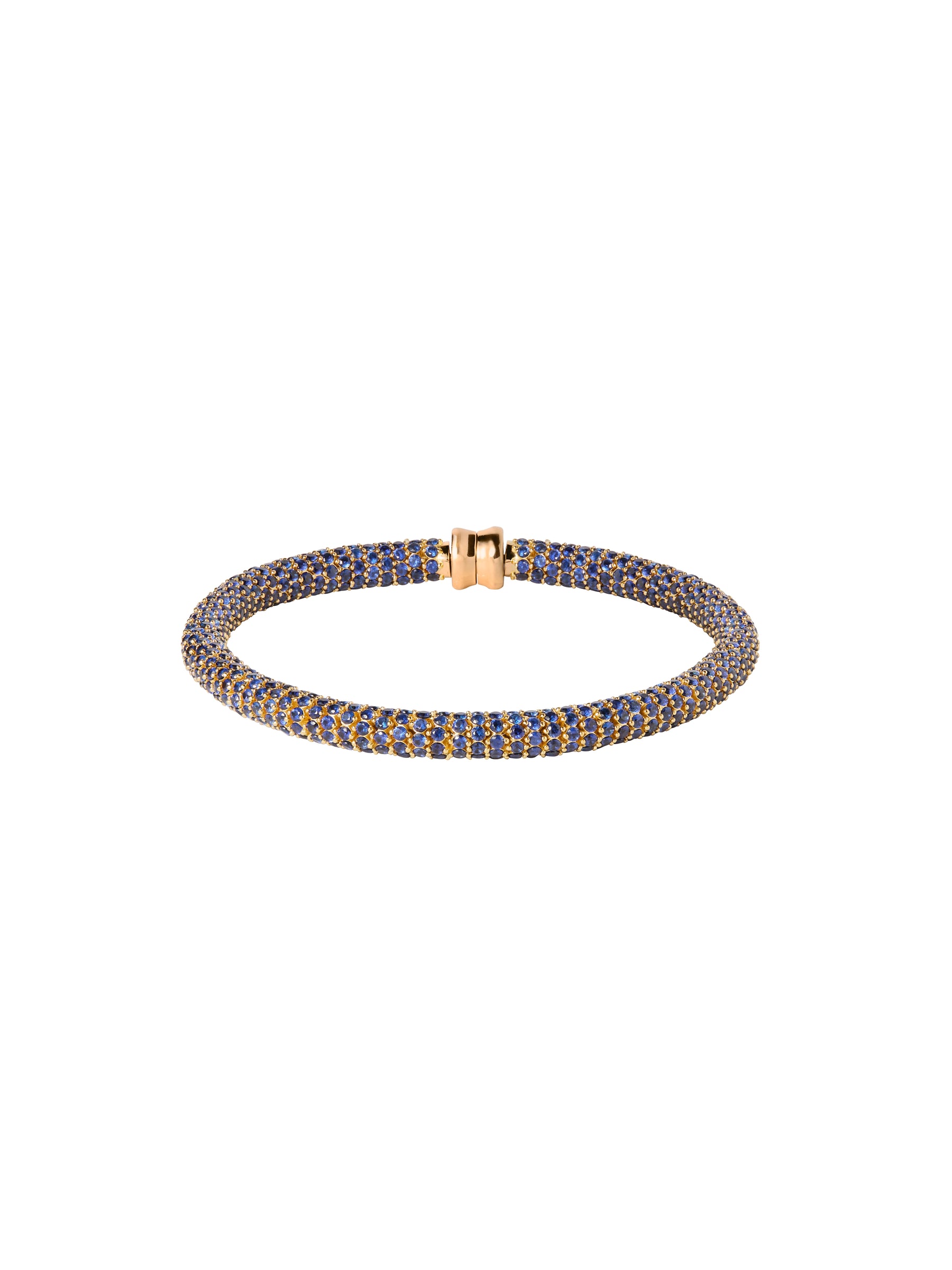 CELESTE ANKLET, LAB BLUE SAPPHIRE, GOLD