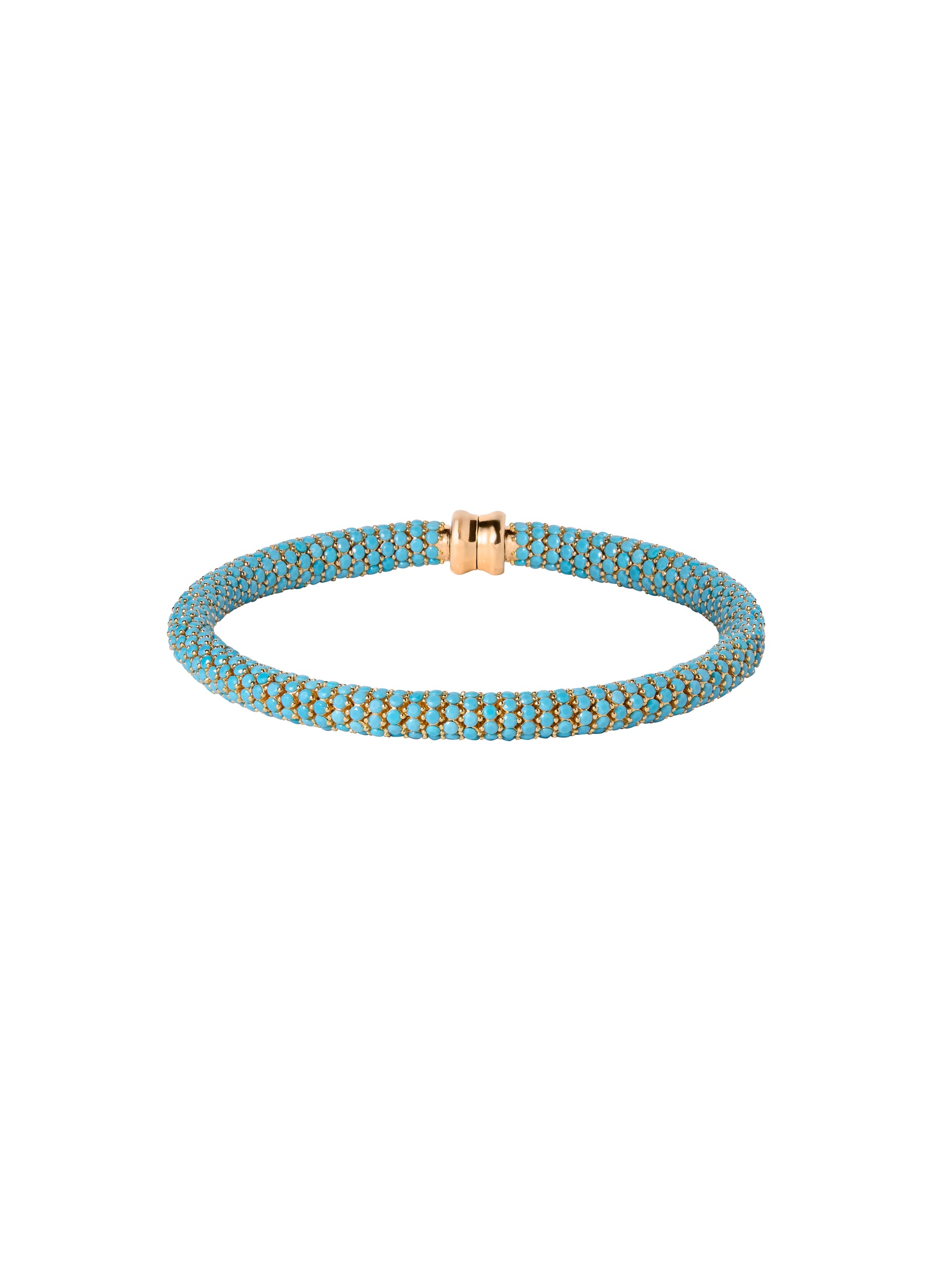 CELESTE ANKLET, NANO TURQUOISE, GOLD