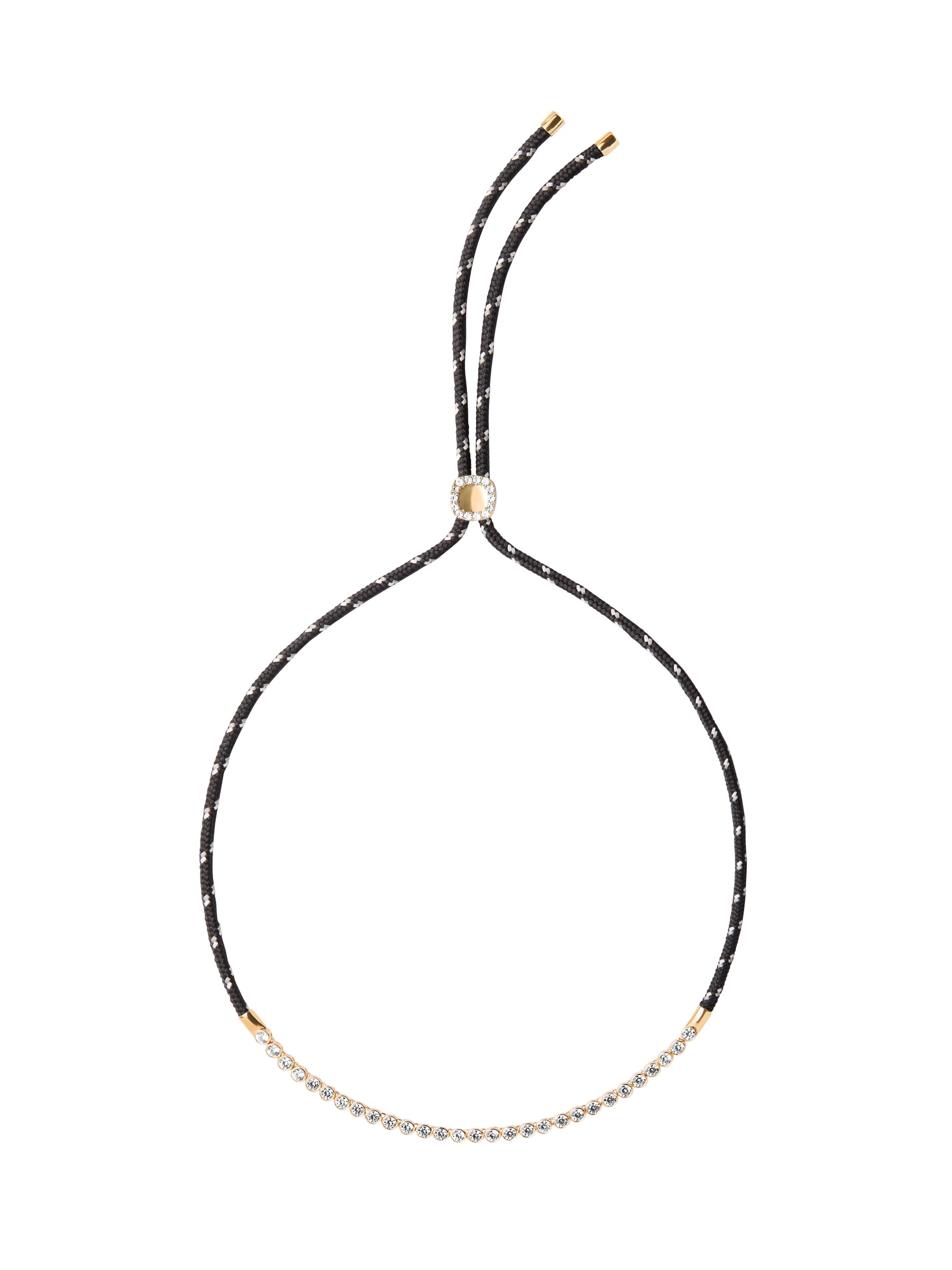 JAMES BEZEL NOIR ET BLANC PARACORD NECKLACE, GOLD