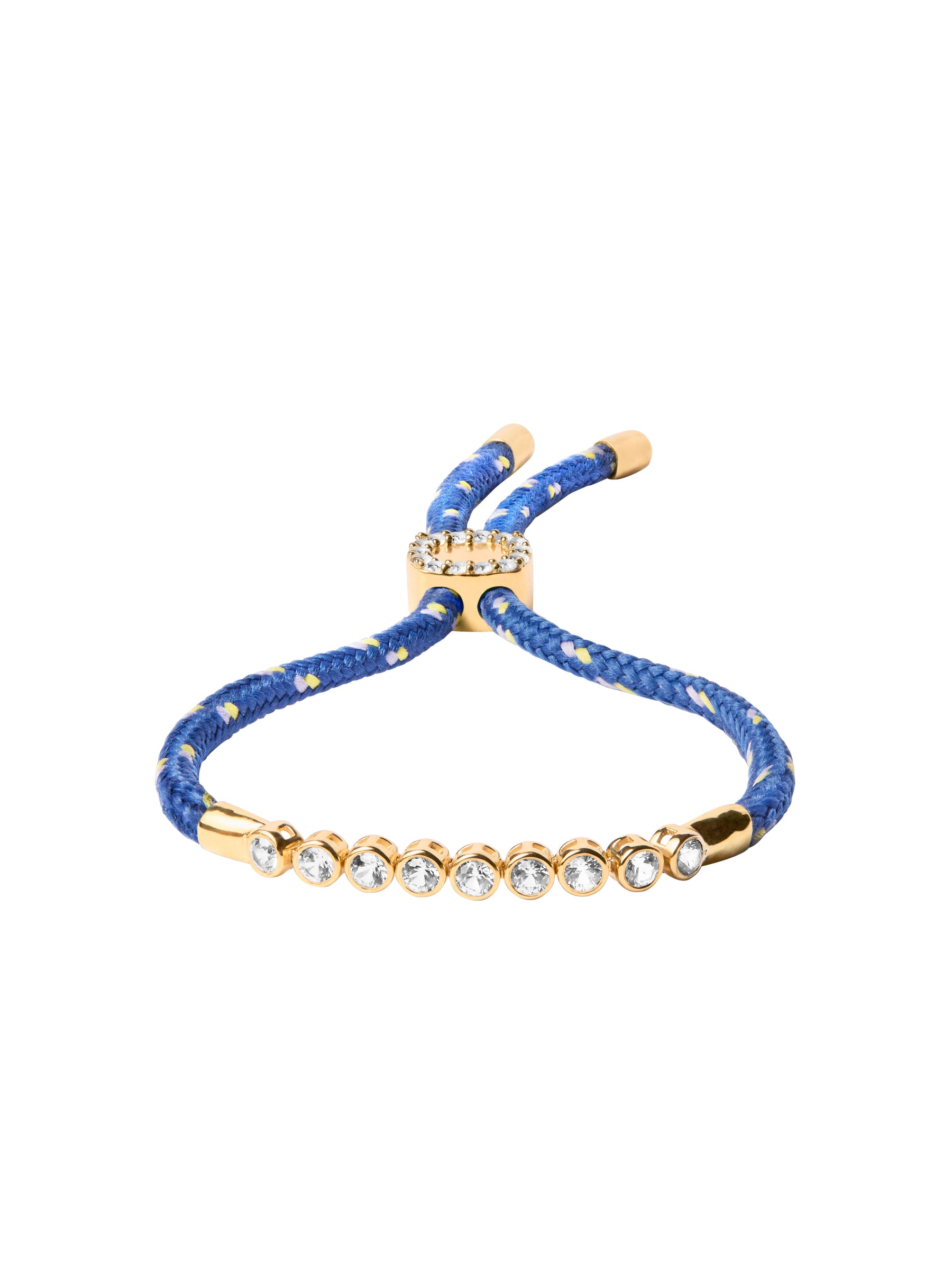 JAMES BEZEL BLEU PARACORD BRACELET, GOLD