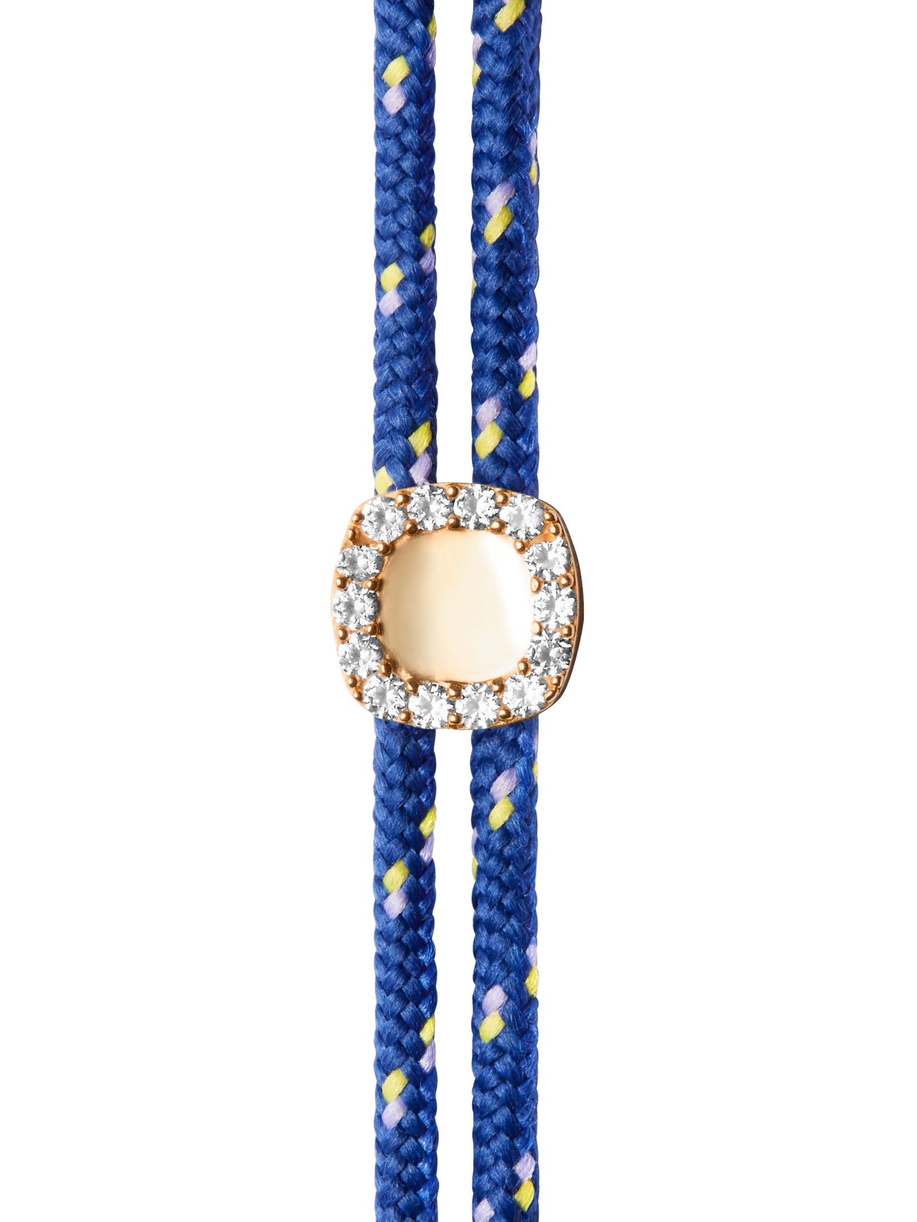 JAMES BEZEL BLEU PARACORD ANKLET, GOLD