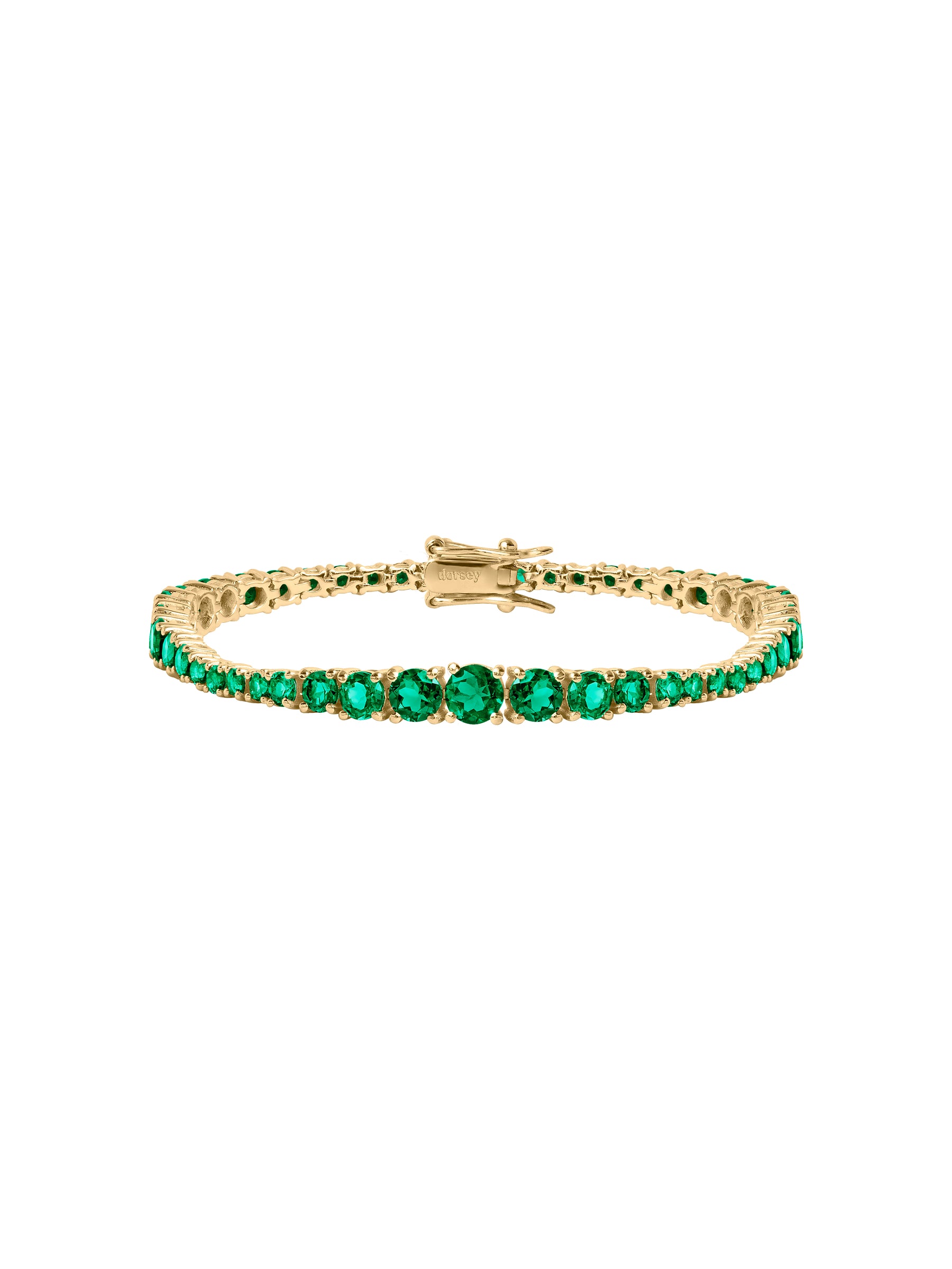 ISADORA RIVIÈRE BRACELET IN LAB EMERALD