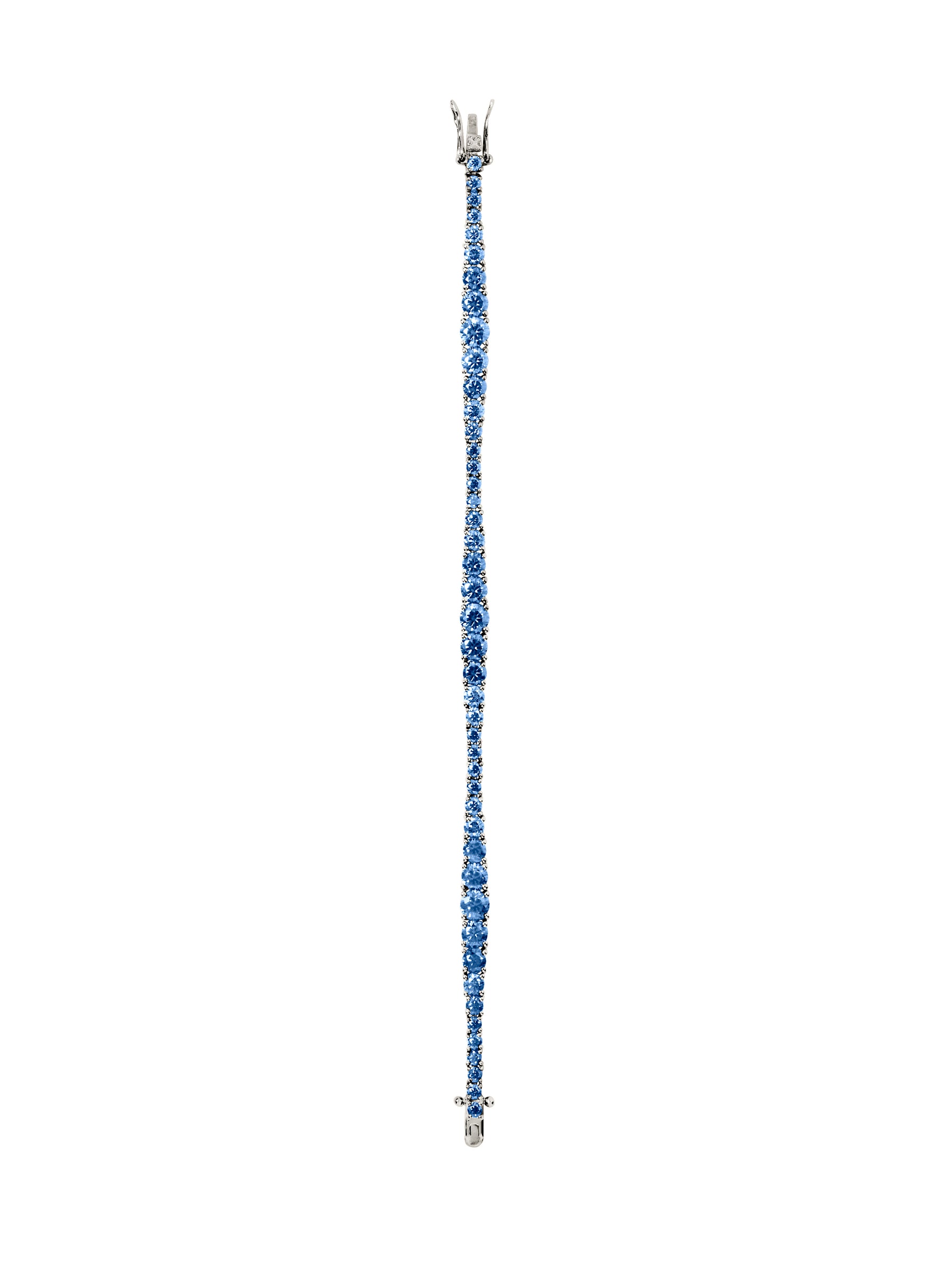 ISADORA RIVIÈRE BRACELET IN SLATE BLUE MOISSANITE