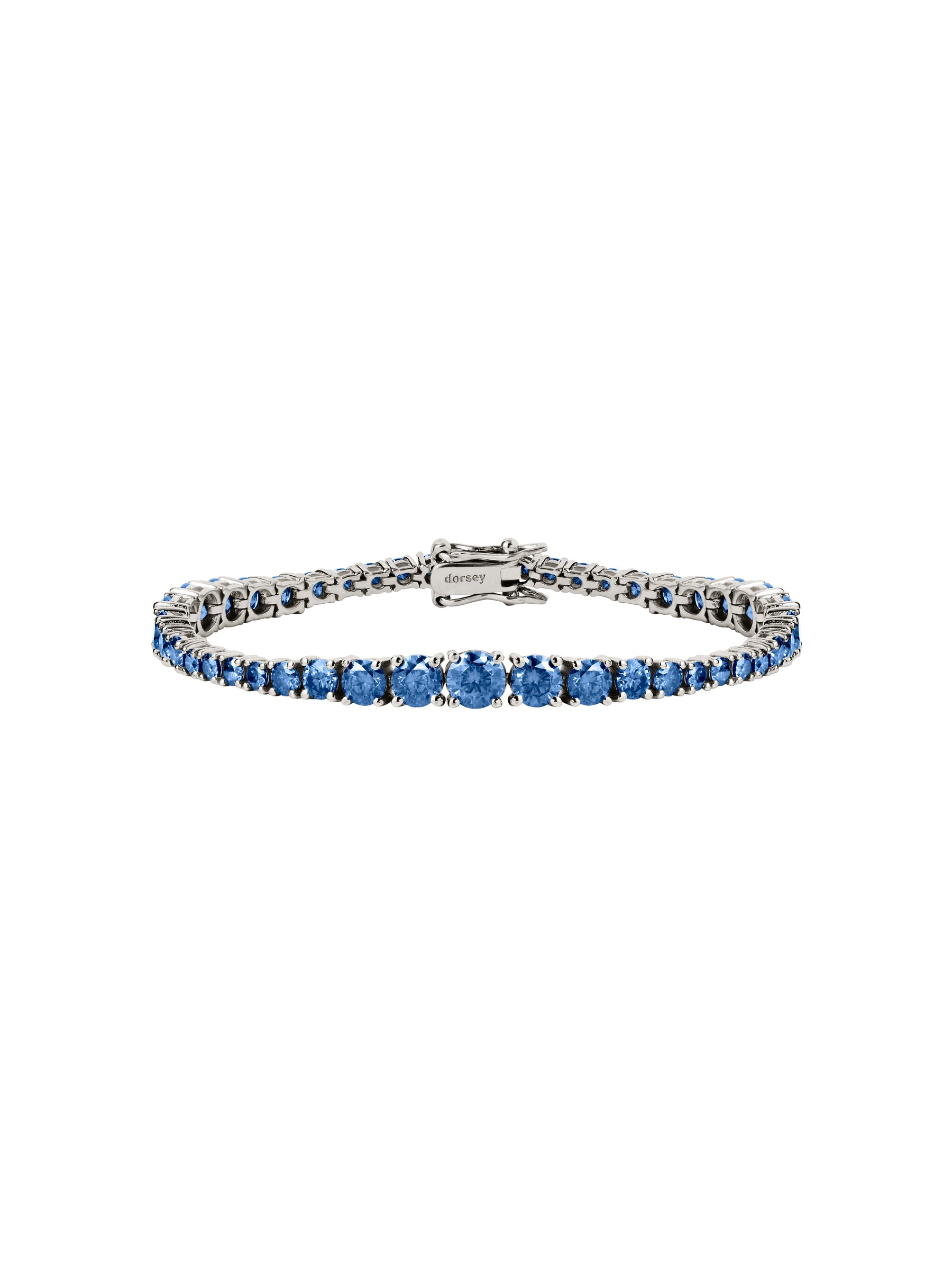 ISADORA RIVIÈRE BRACELET IN SLATE BLUE MOISSANITE