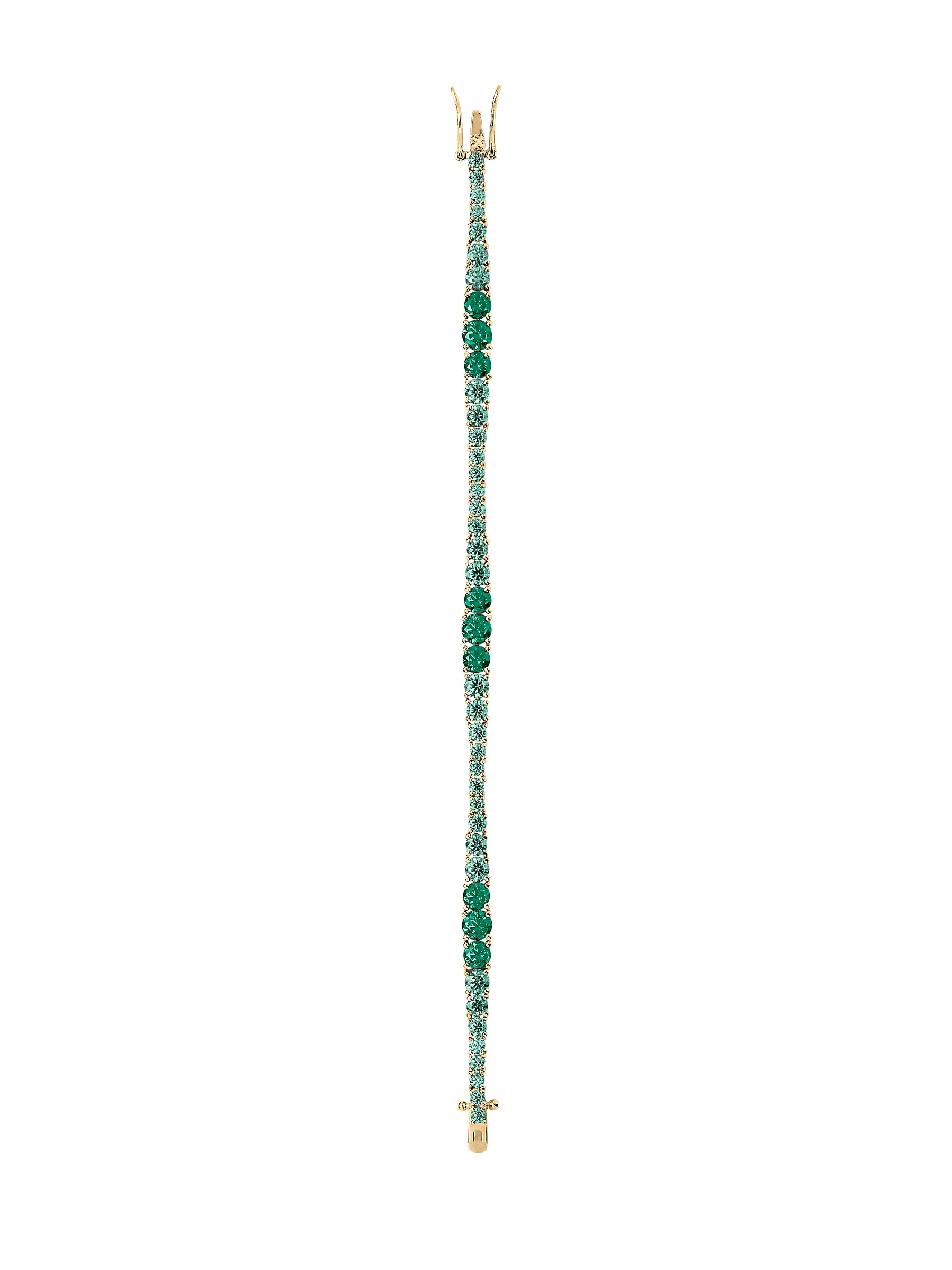 ISADORA RIVIÈRE BRACELET IN VIRIDIAN GREEN MOISSANITE