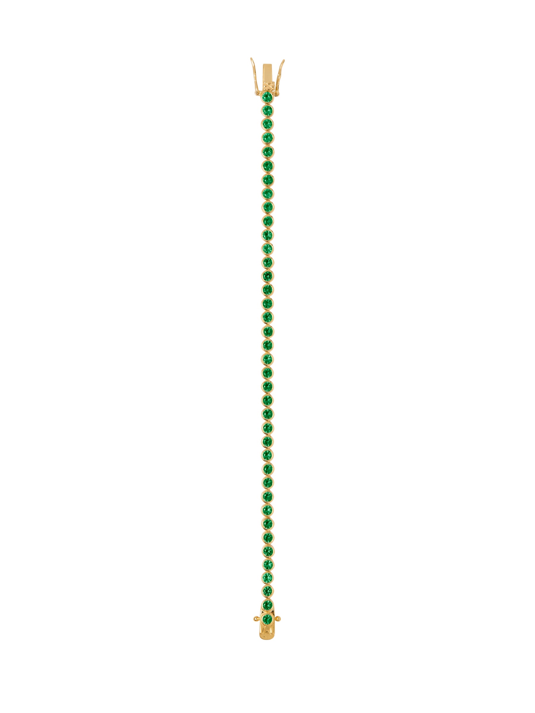 JAMES BEZEL RIVIÈRE BRACELET IN NANO EMERALD