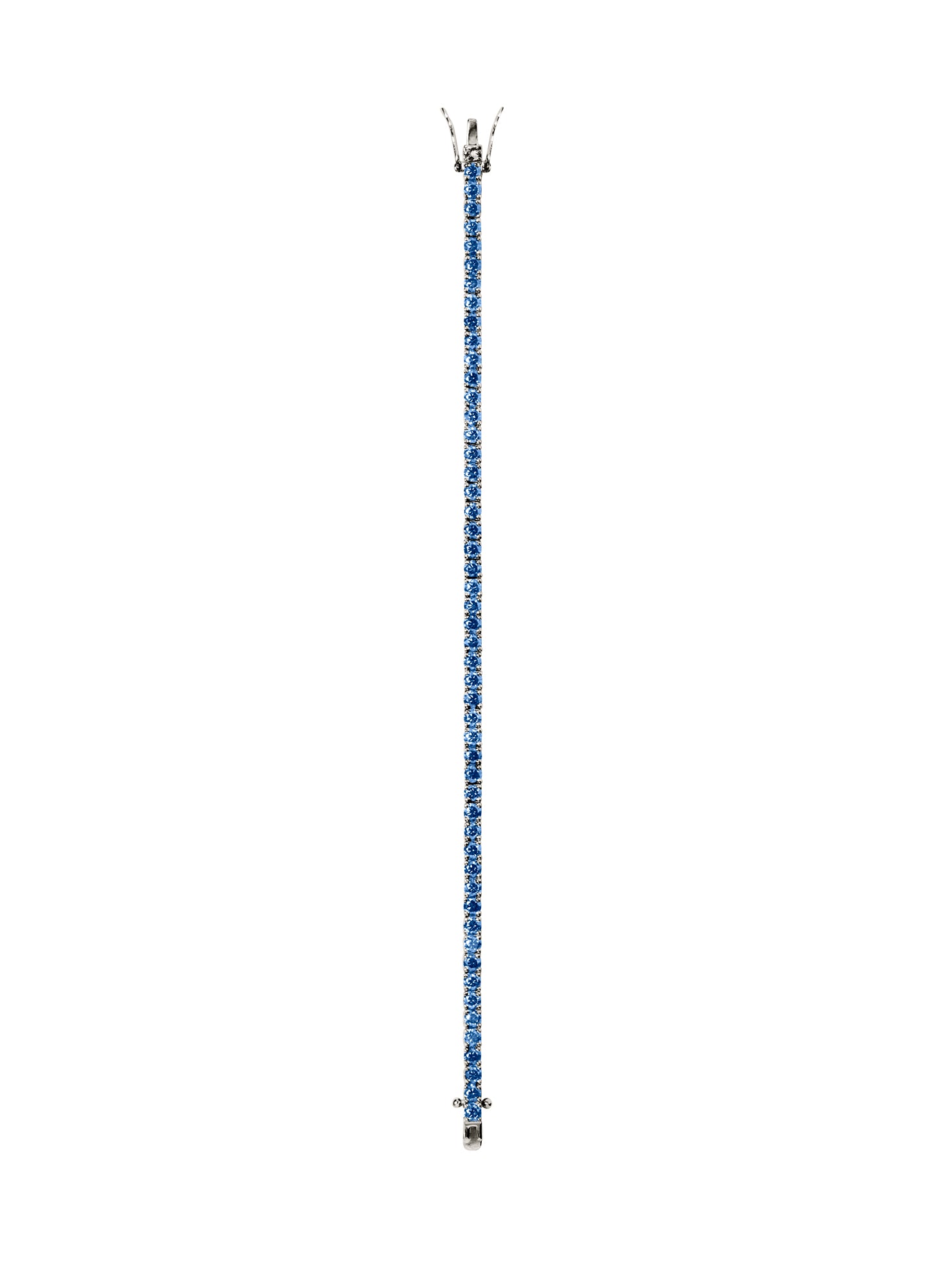 KATE RIVIÈRE BRACELET IN 3MM SLATE BLUE MOISSANITE