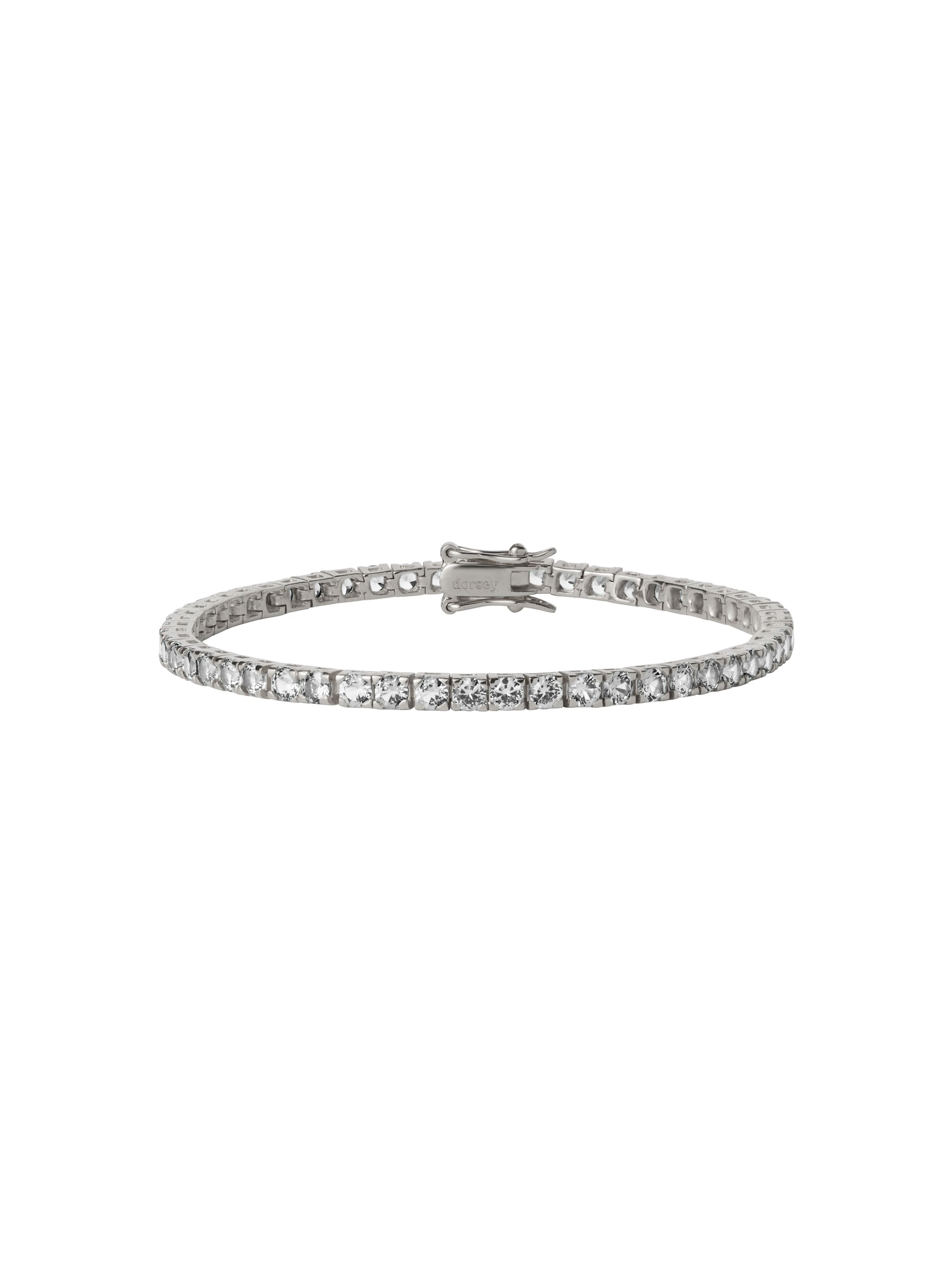 KATE RIVIÈRE BRACELET IN 3MM LAB WHITE SAPPHIRE