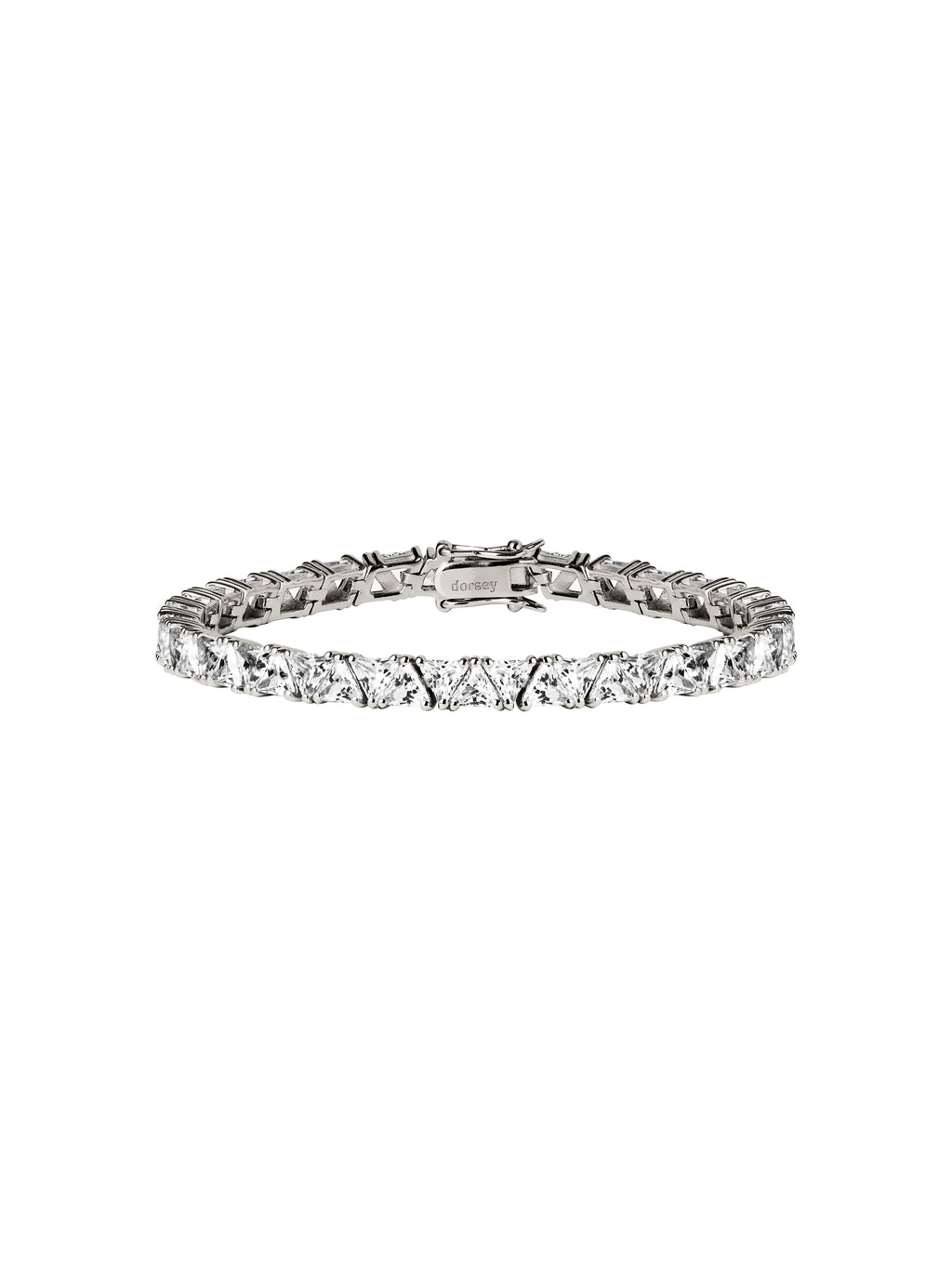 THEODORA RIVIÈRE BRACELET IN LAB WHITE SAPPHIRE, STERLING SILVER