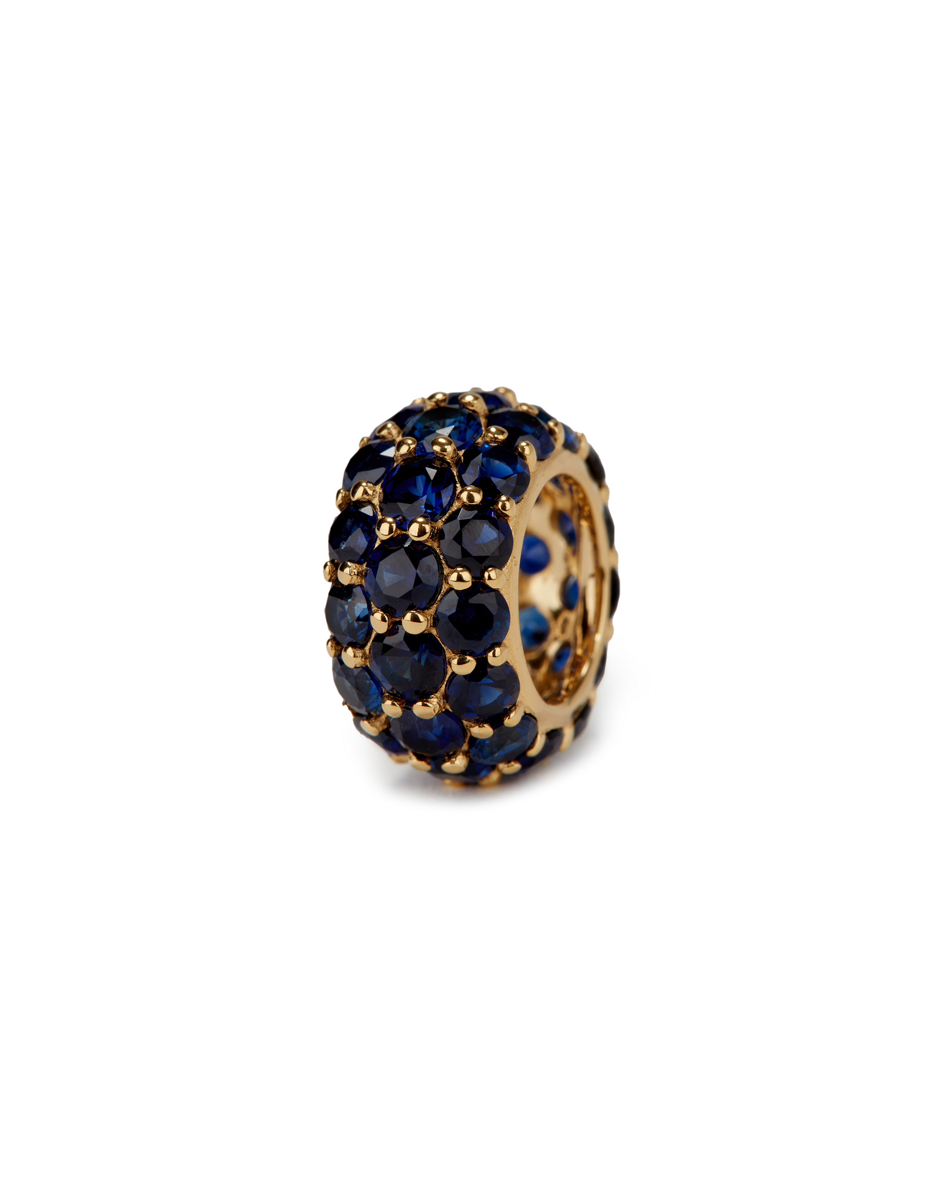 THREE-ROW RIVIÈRE PENDANT IN LAB BLUE SAPPHIRE
