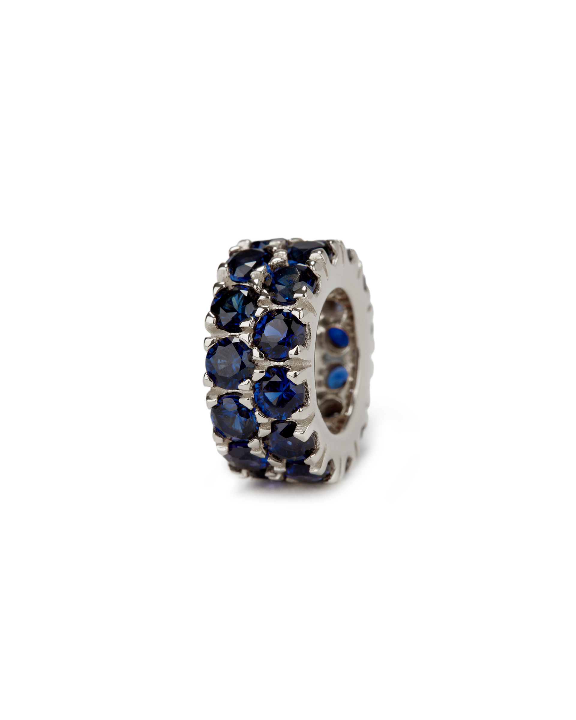TWO-ROW RIVIÈRE PENDANT IN LAB BLUE SAPPHIRE