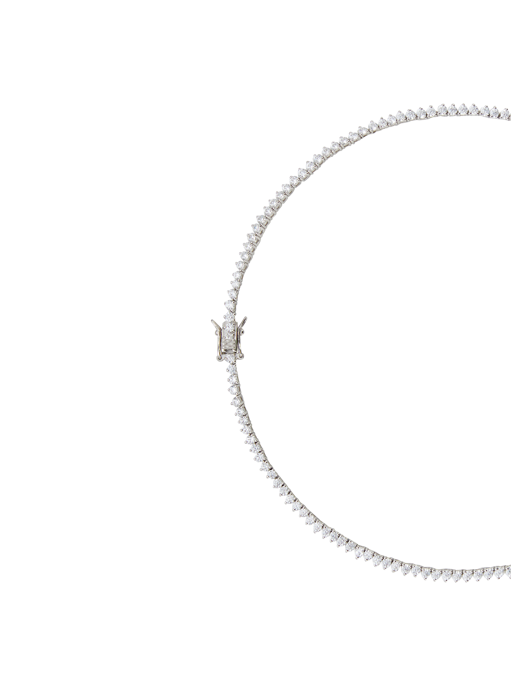 CAMPBELL RIVIÈRE NECKLACE IN LAB WHITE SAPPHIRE
