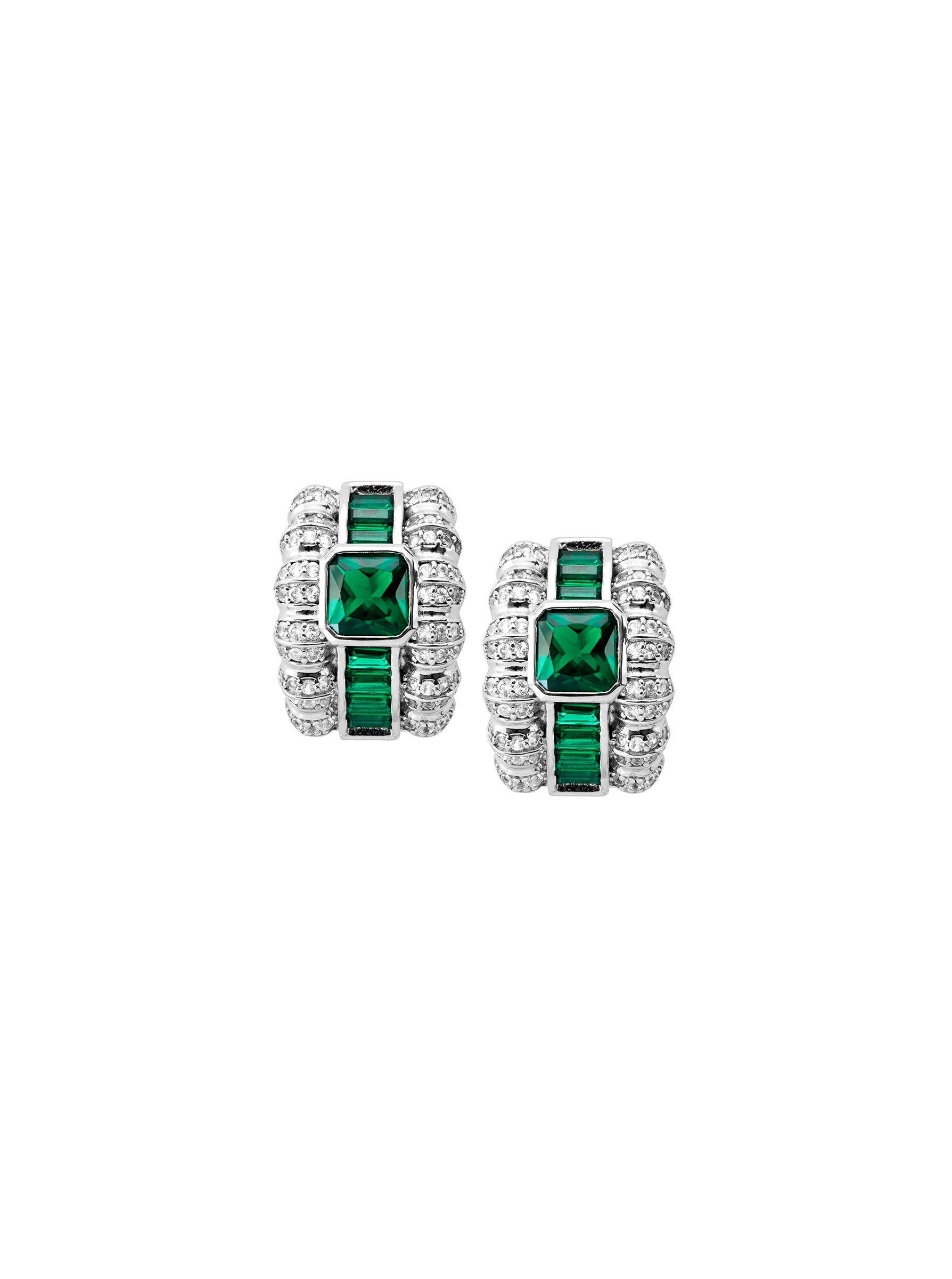 CRAWFORD EARRINGS IN NANO EMERALD