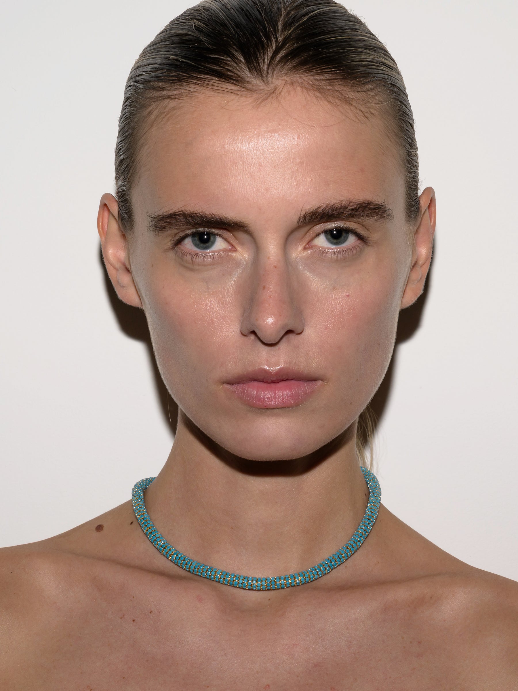 CELESTE NECKLACE, NANO TURQUOISE, GOLD