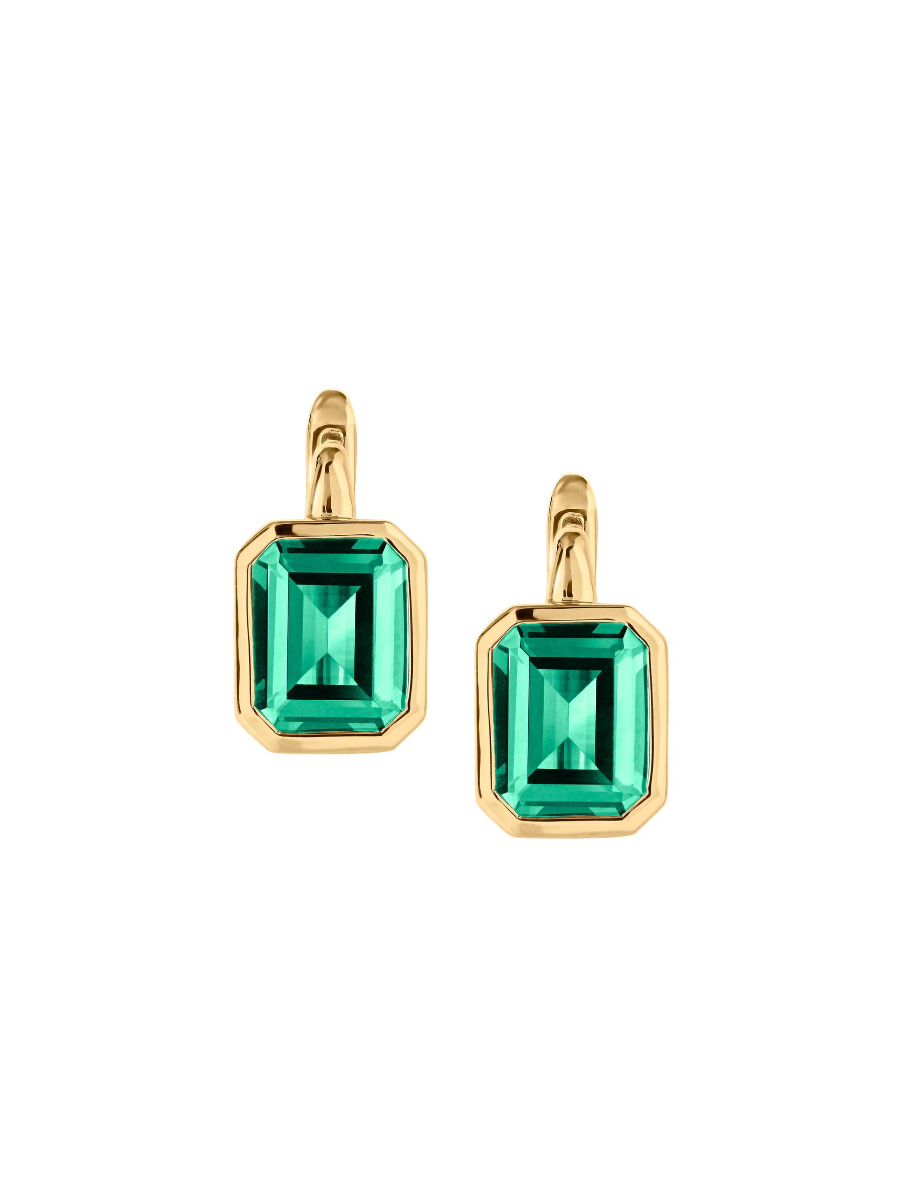 ODETTE EARRINGS IN NANO EMERALD