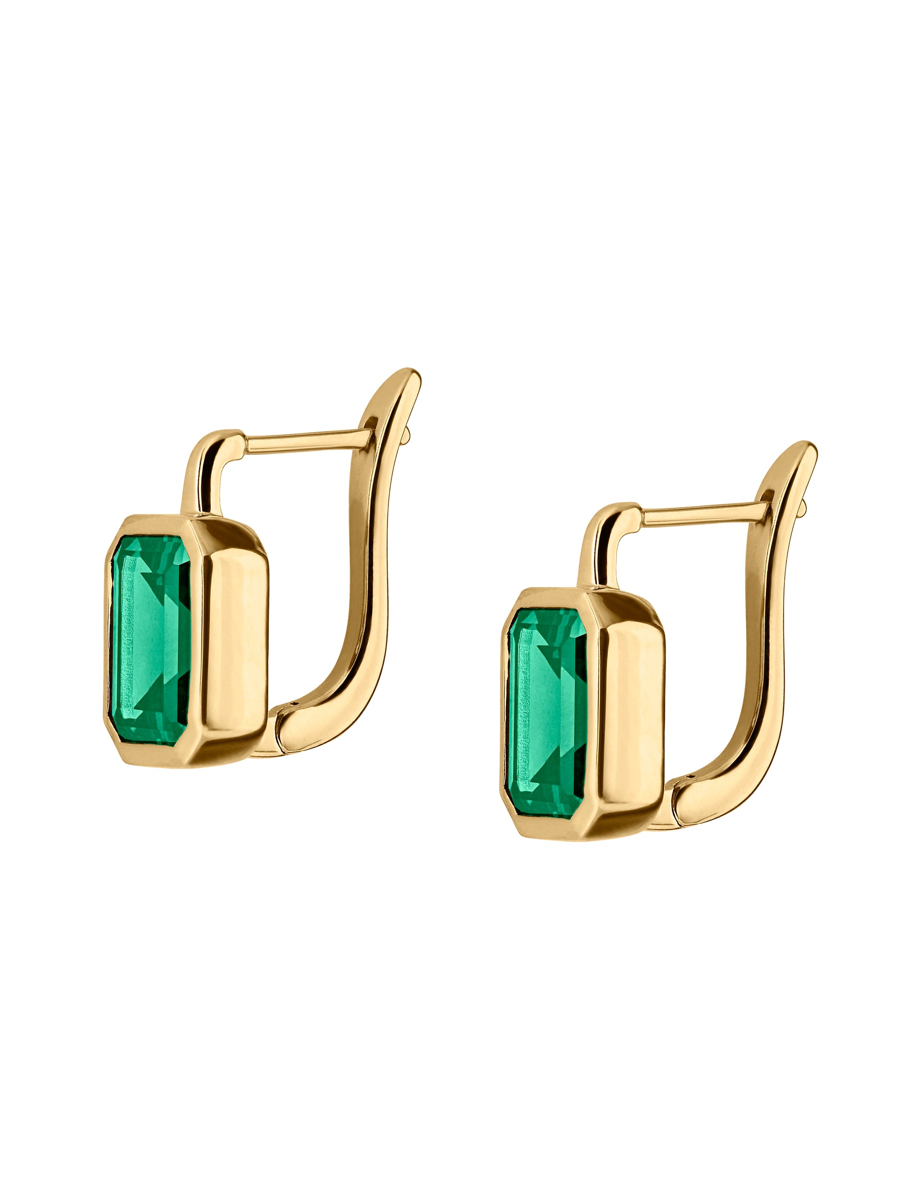 ODETTE EARRINGS IN NANO EMERALD