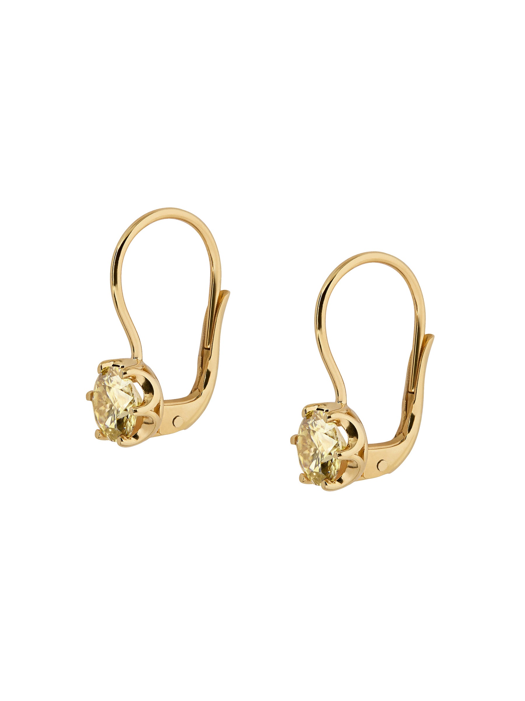 CECILIA EARRINGS IN HONEY MOISSANITE