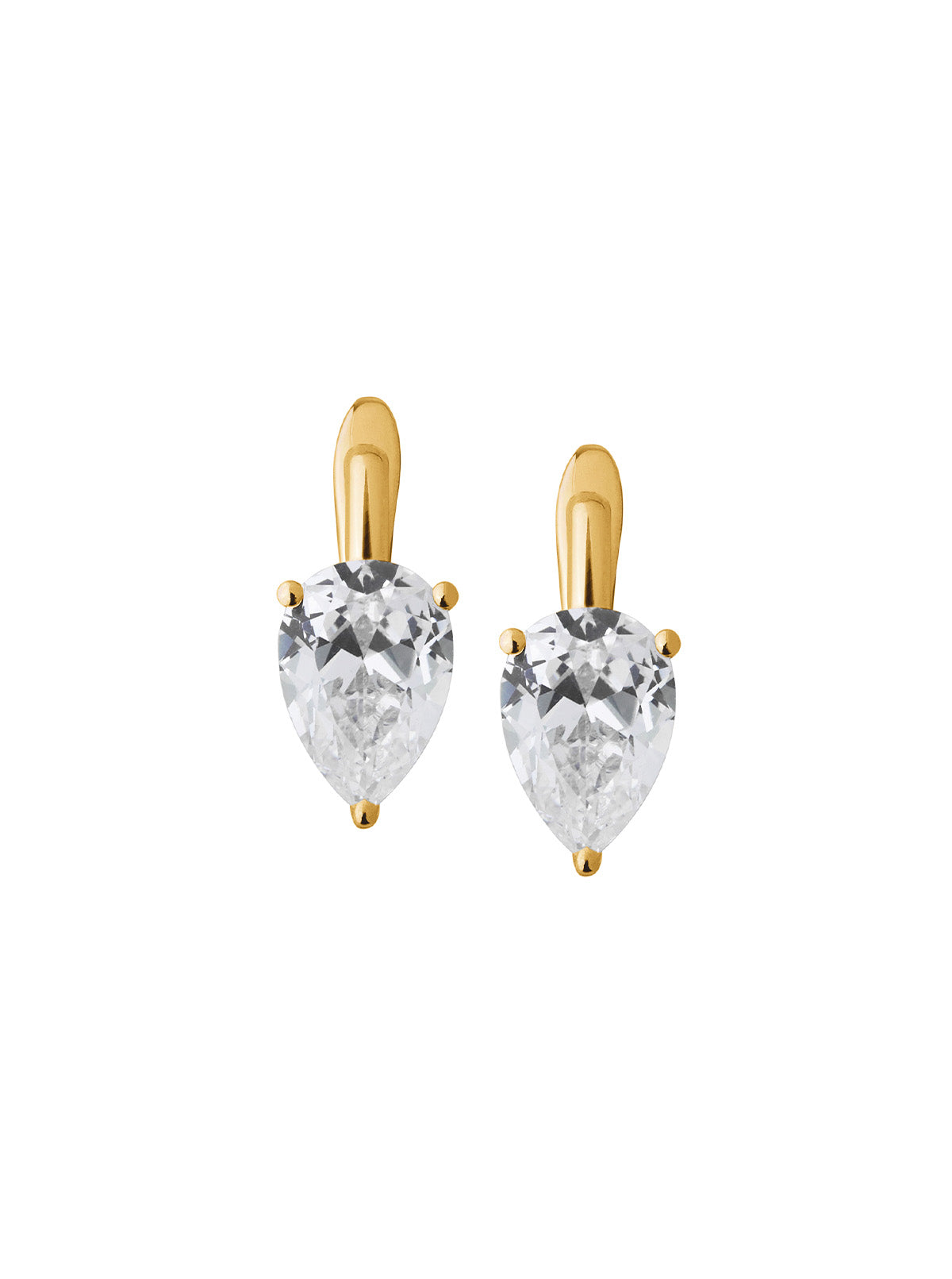 PORTER PEAR-CUT EARRINGS IN LAB WHITE SAPPHIRE