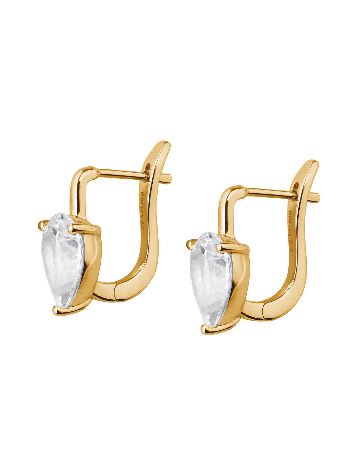 PORTER PEAR-CUT EARRINGS IN LAB WHITE SAPPHIRE