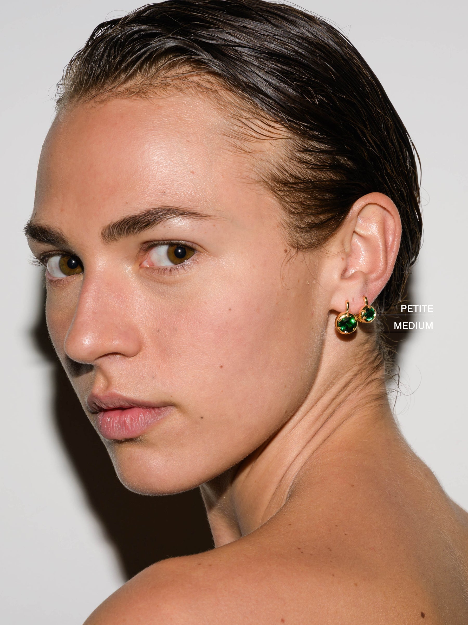 MAXWELL EARRINGS IN NANO EMERALD