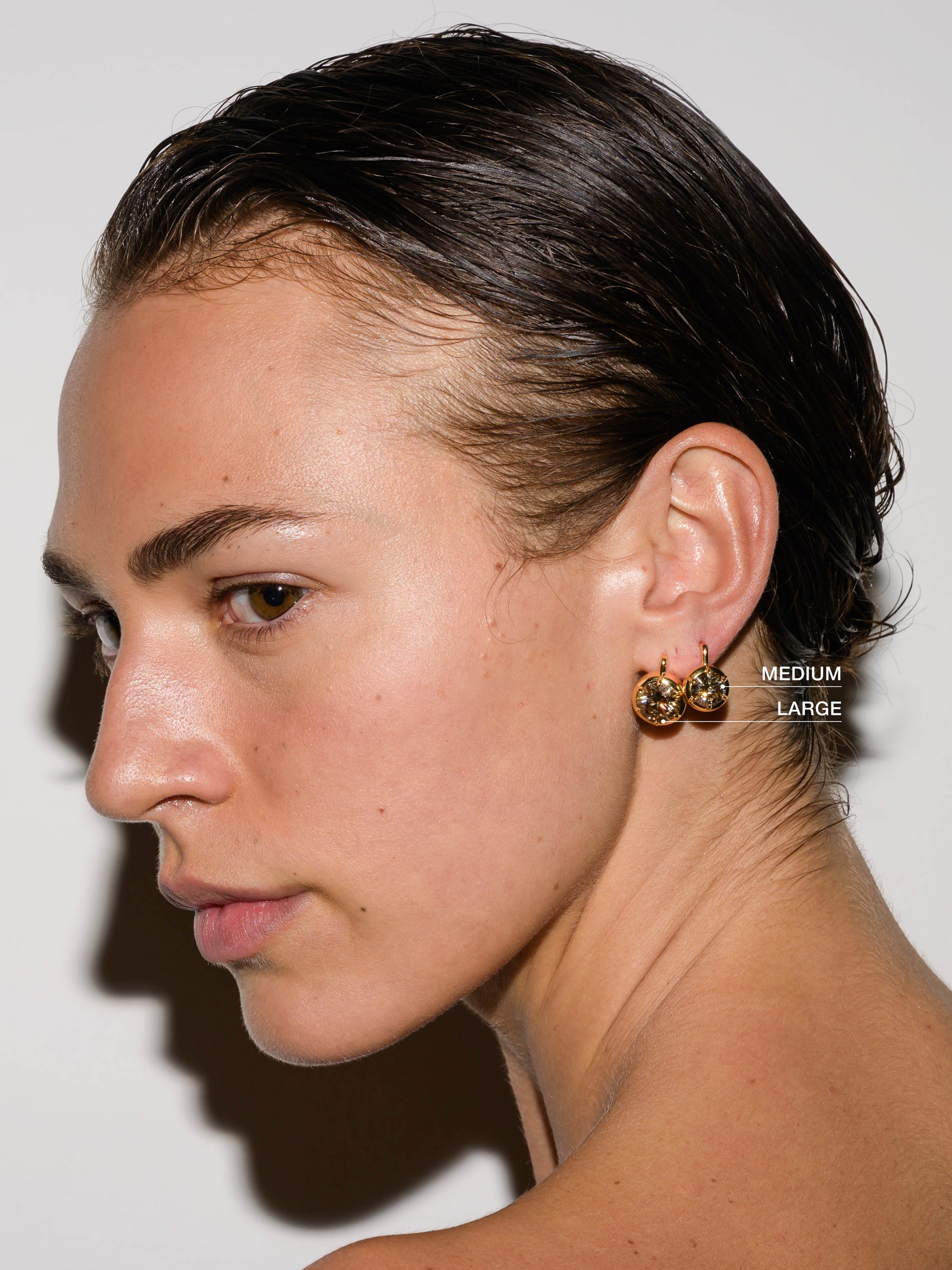 MAXWELL EARRINGS IN HONEY MOISSANITE