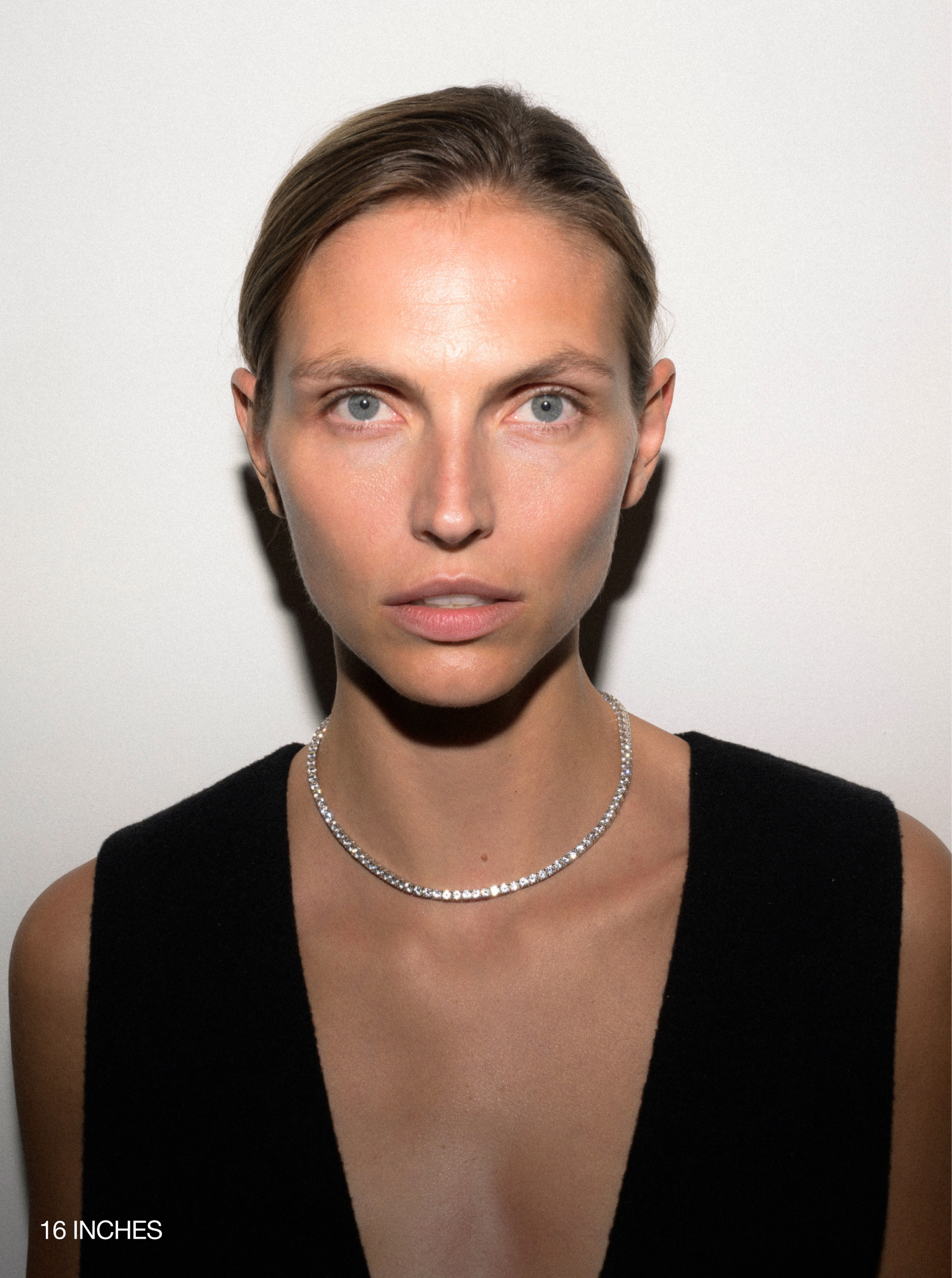KATE RIVIÈRE NECKLACE IN 3.75MM LAB WHITE SAPPHIRE