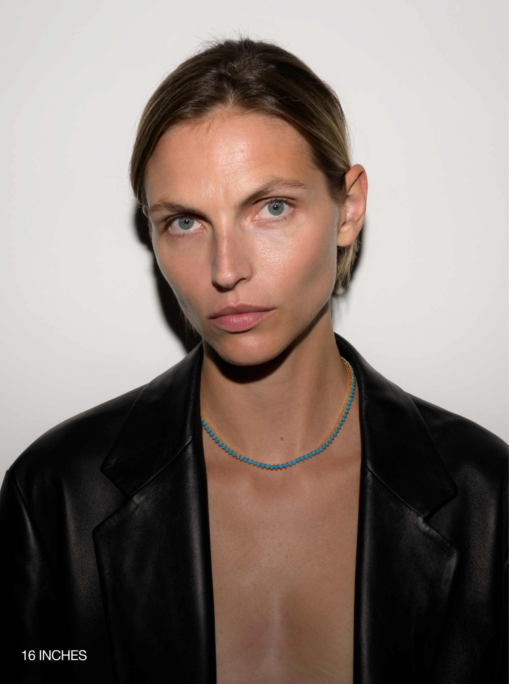 BENNINGTON RIVIÈRE NECKLACE IN NANO TURQUOISE AND LAB DIAMOND