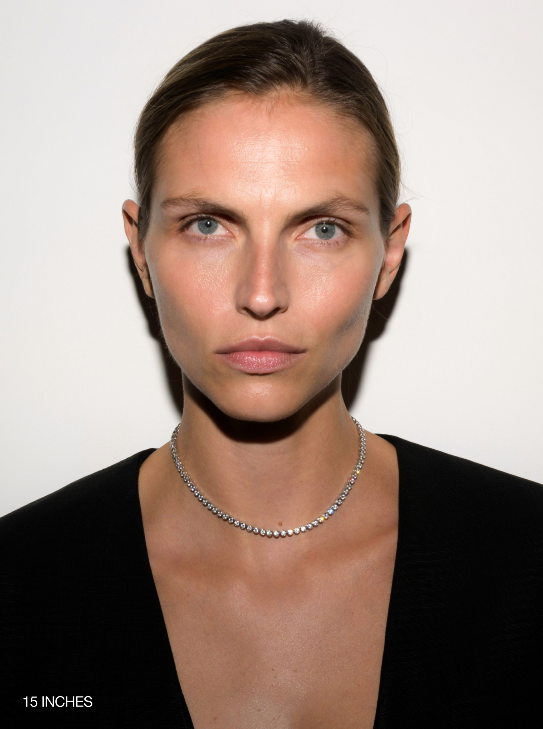 JAMES BEZEL RIVIÈRE NECKLACE IN LAB WHITE SAPPHIRE