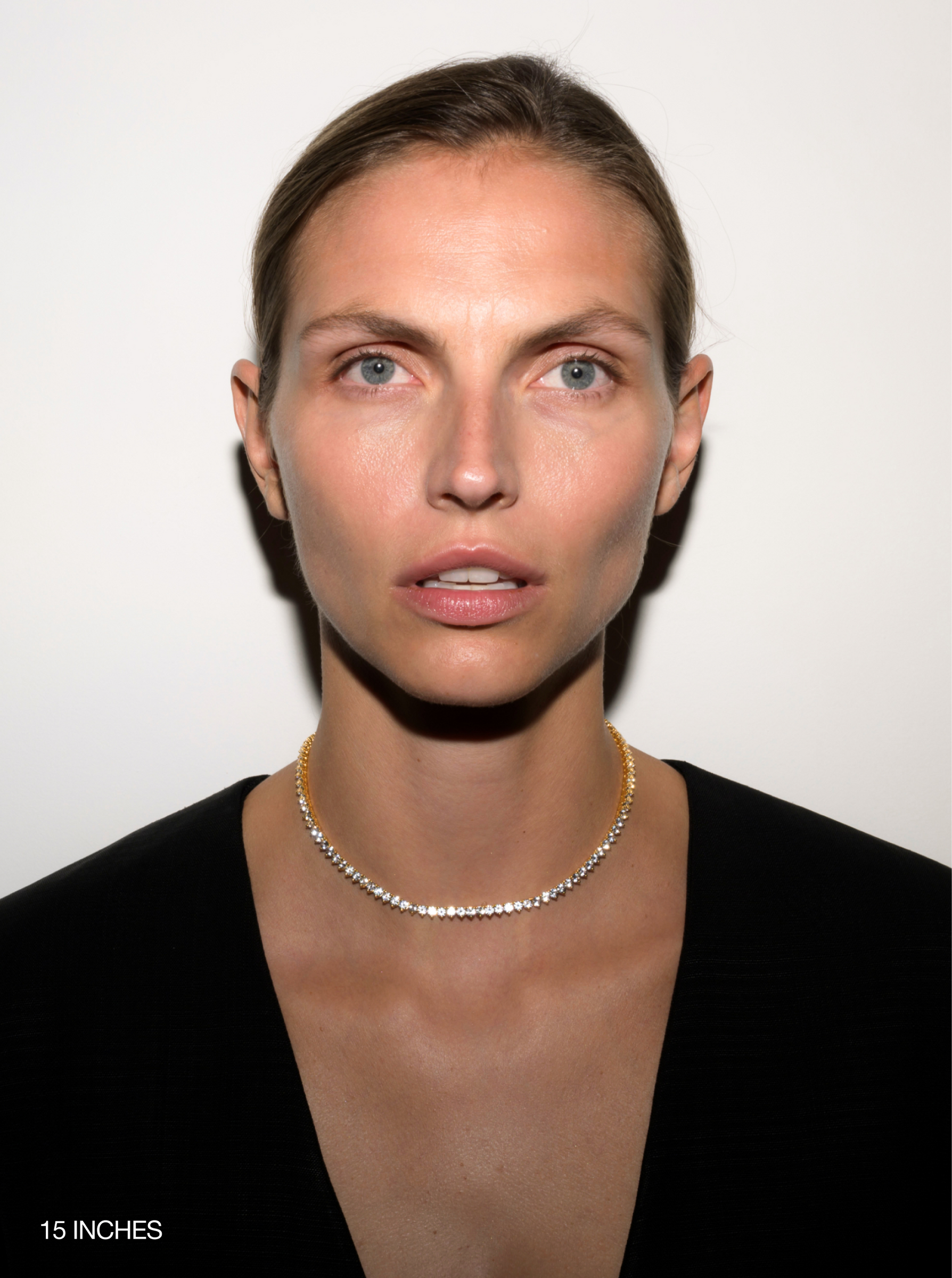 BENNINGTON RIVIÈRE NECKLACE IN LAB WHITE SAPPHIRE