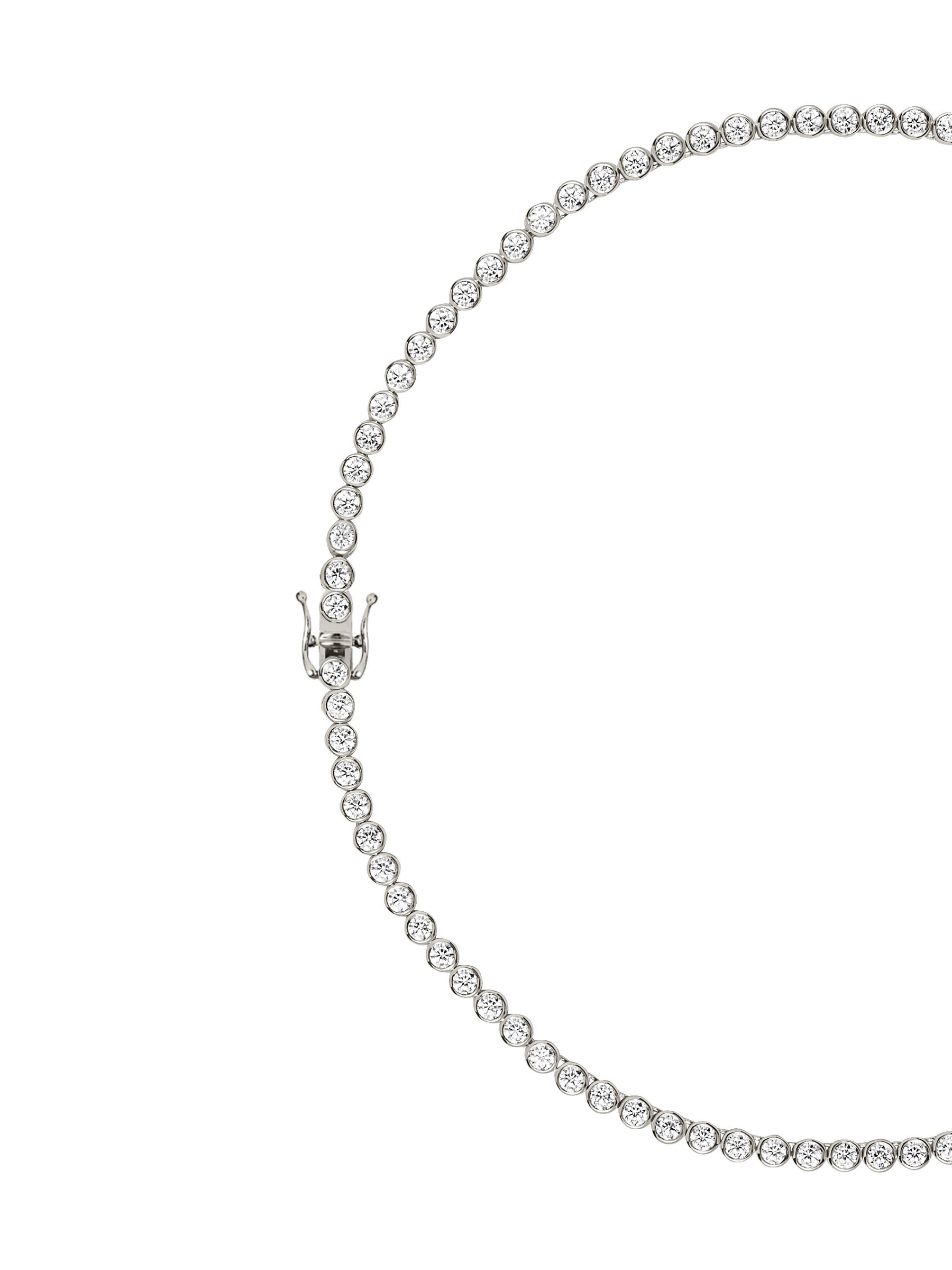 14K JAMES BEZEL RIVIÈRE NECKLACE IN LAB DIAMOND