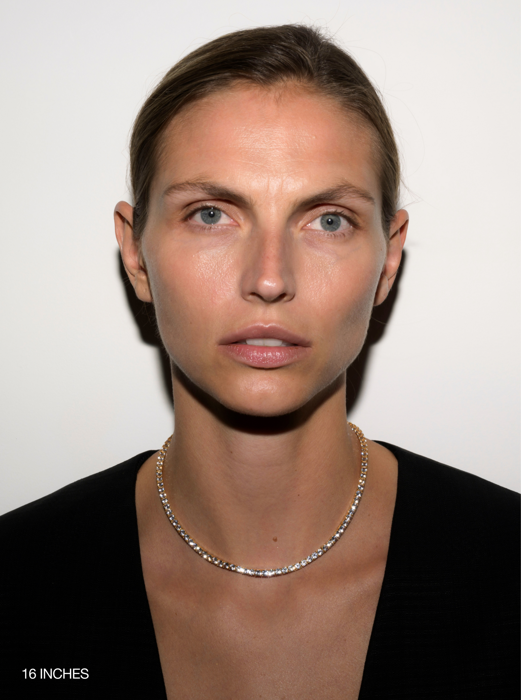 KATE RIVIÈRE NECKLACE IN 3.75MM LAB WHITE SAPPHIRE
