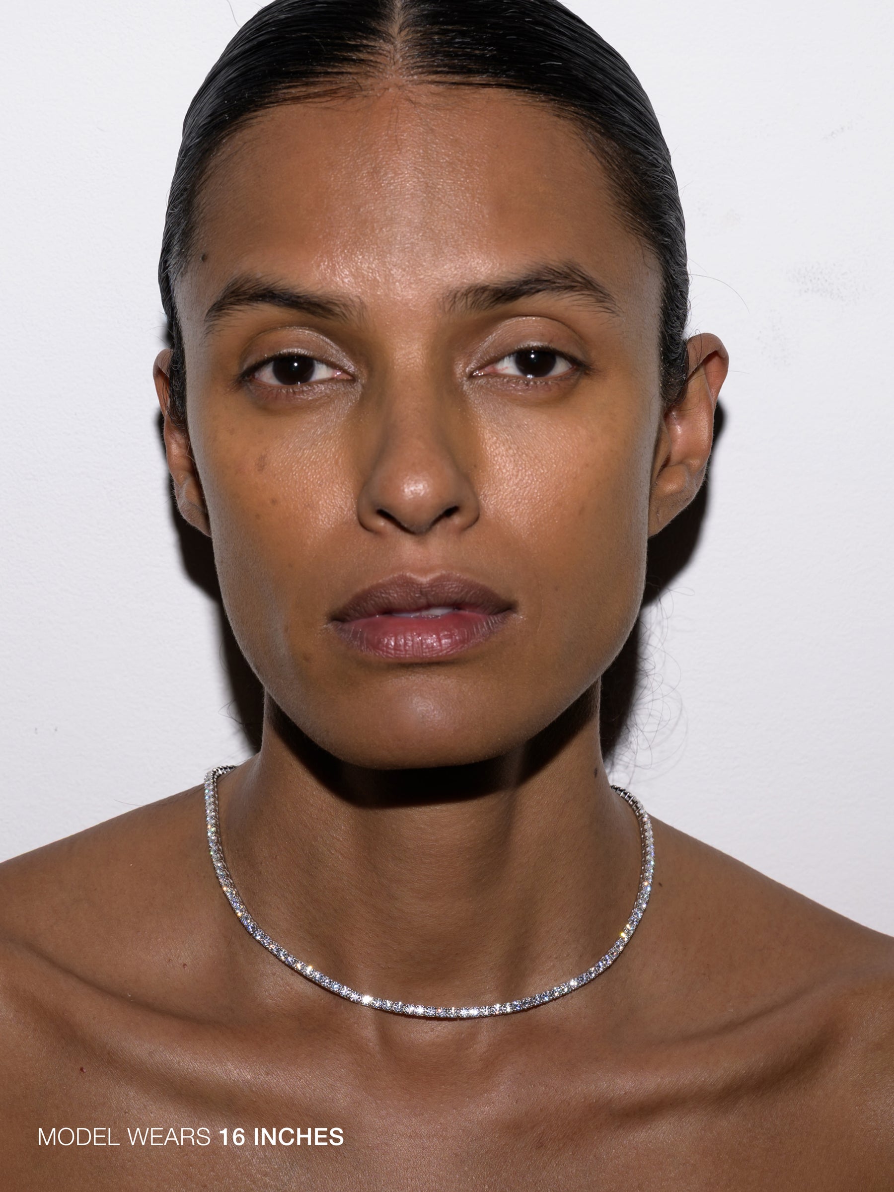 MOSS RIVIÈRE NECKLACE IN 3MM MOISSANITE