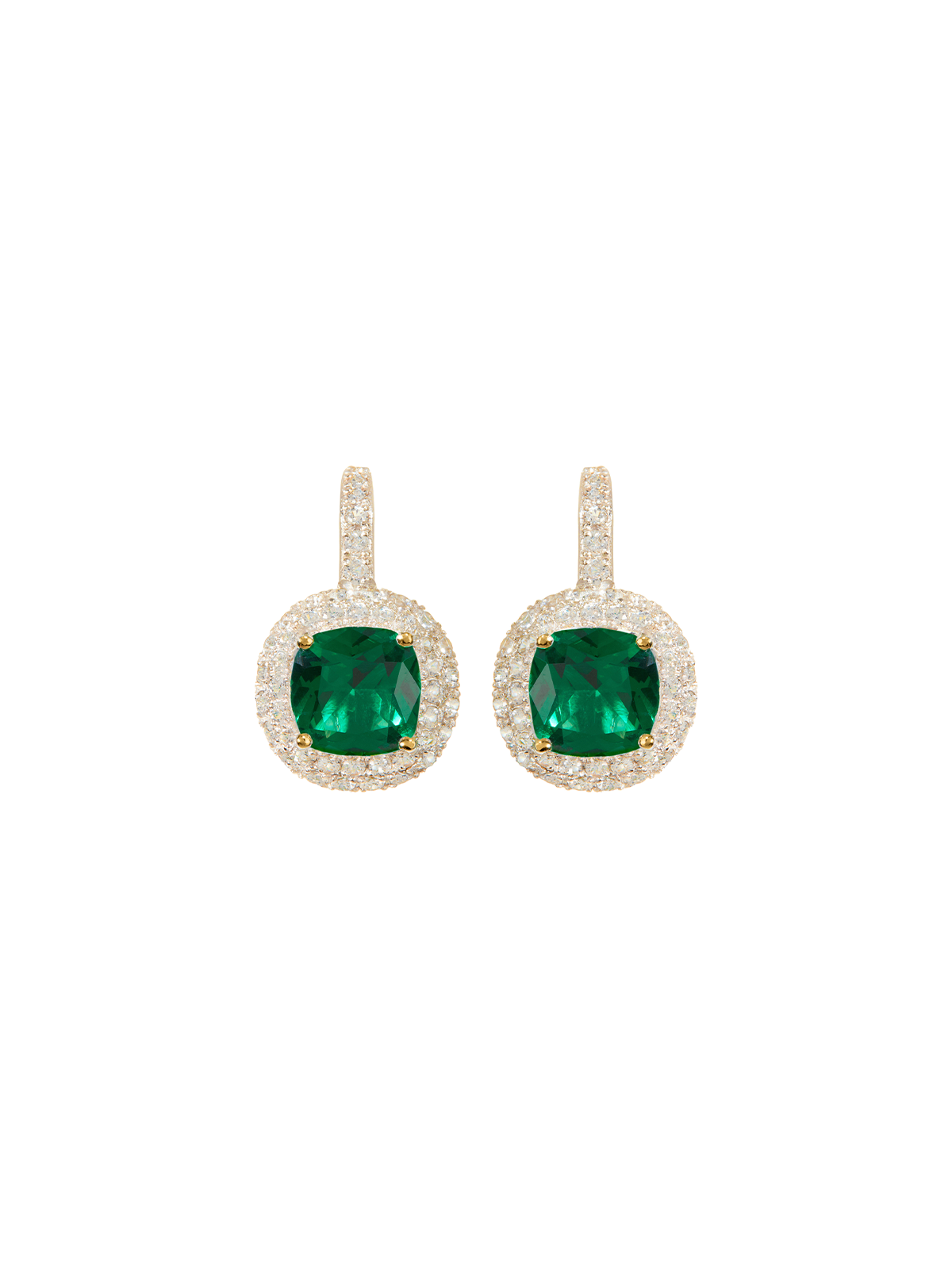 MOREAU EARRINGS IN NANO EMERALD