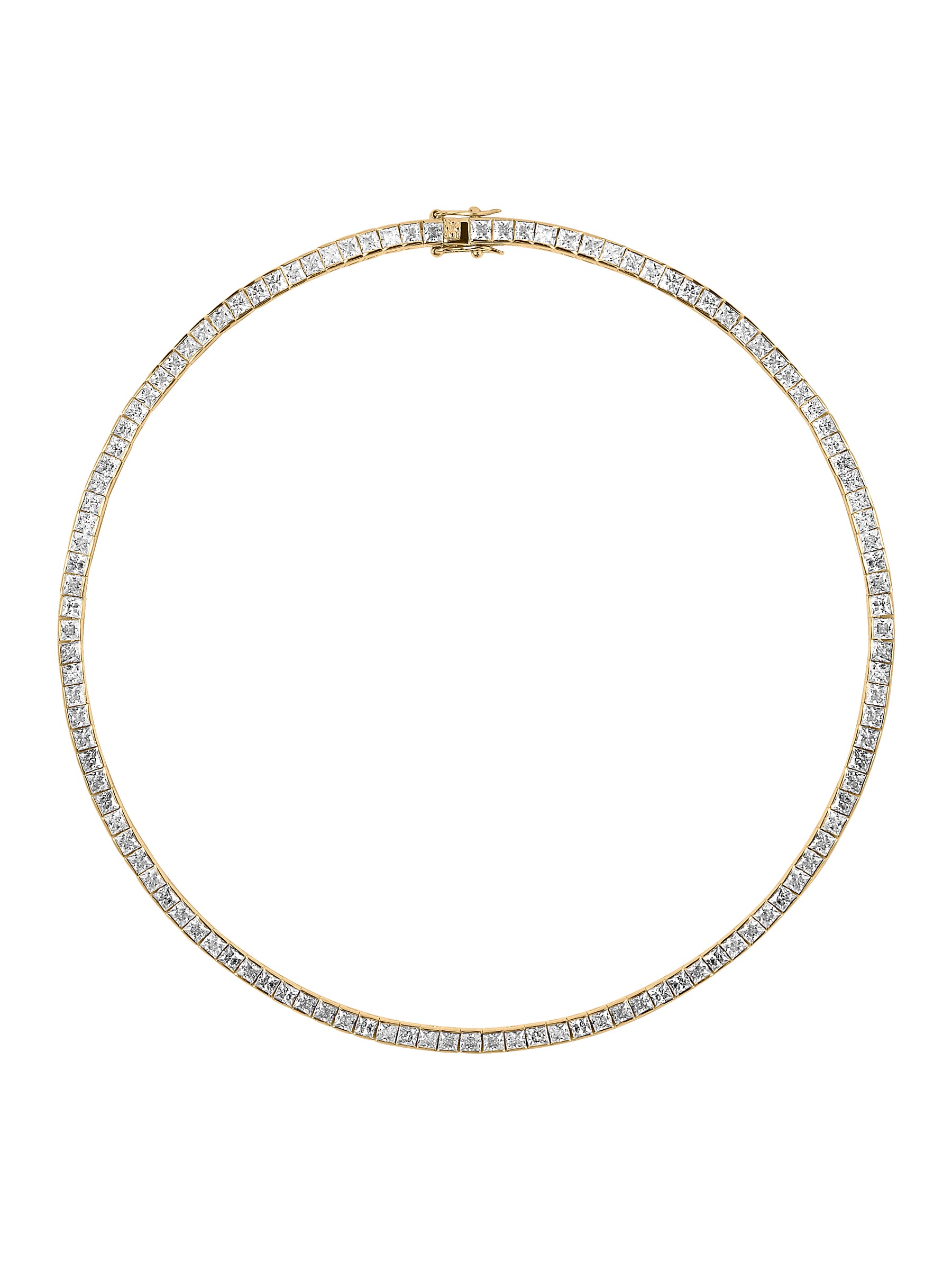 DORSEY PRINCESS-CUT RIVIÈRE NECKLACE IN MOISSANITE