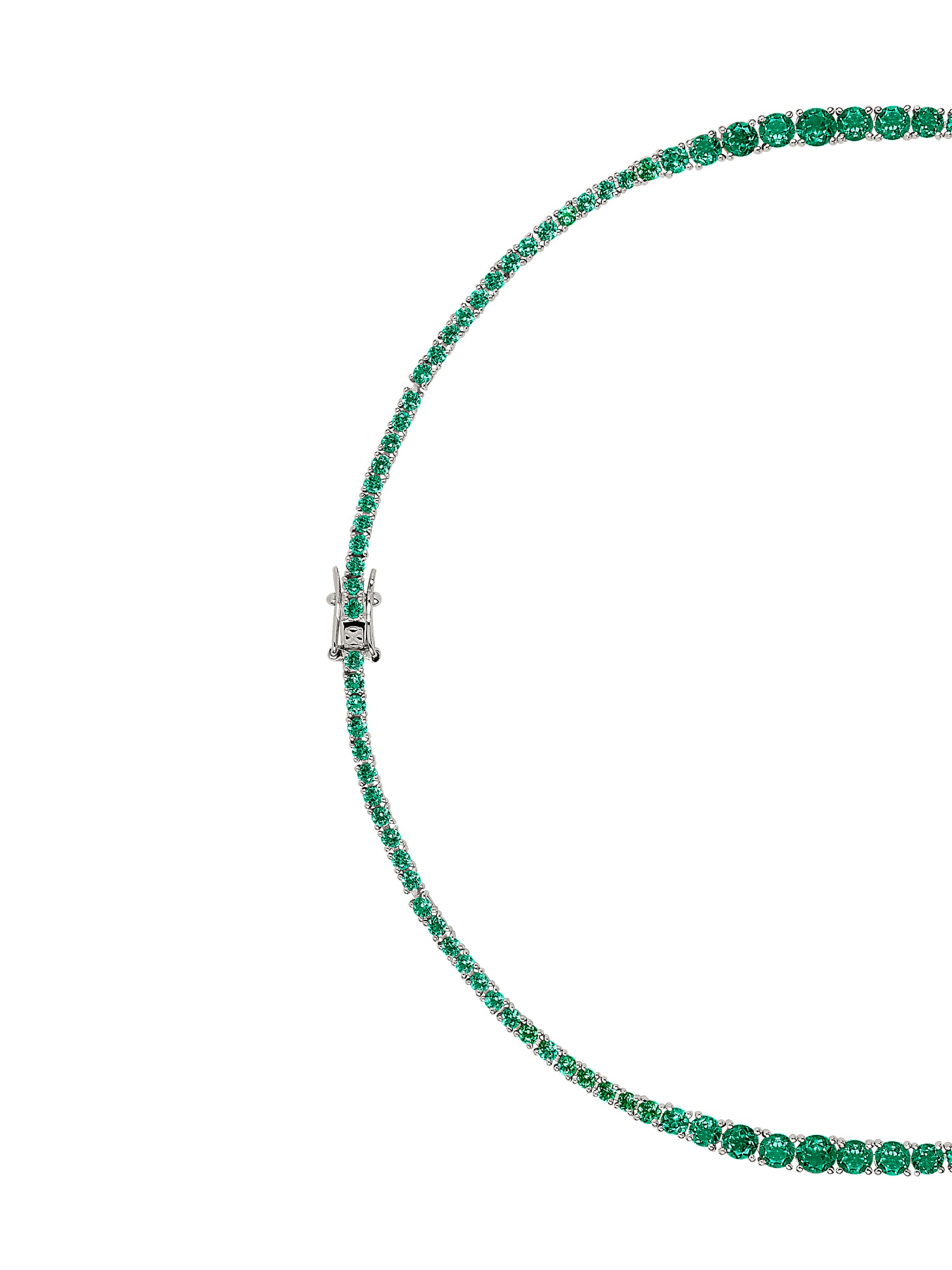 ISADORA RIVIÈRE NECKLACE IN LAB EMERALD