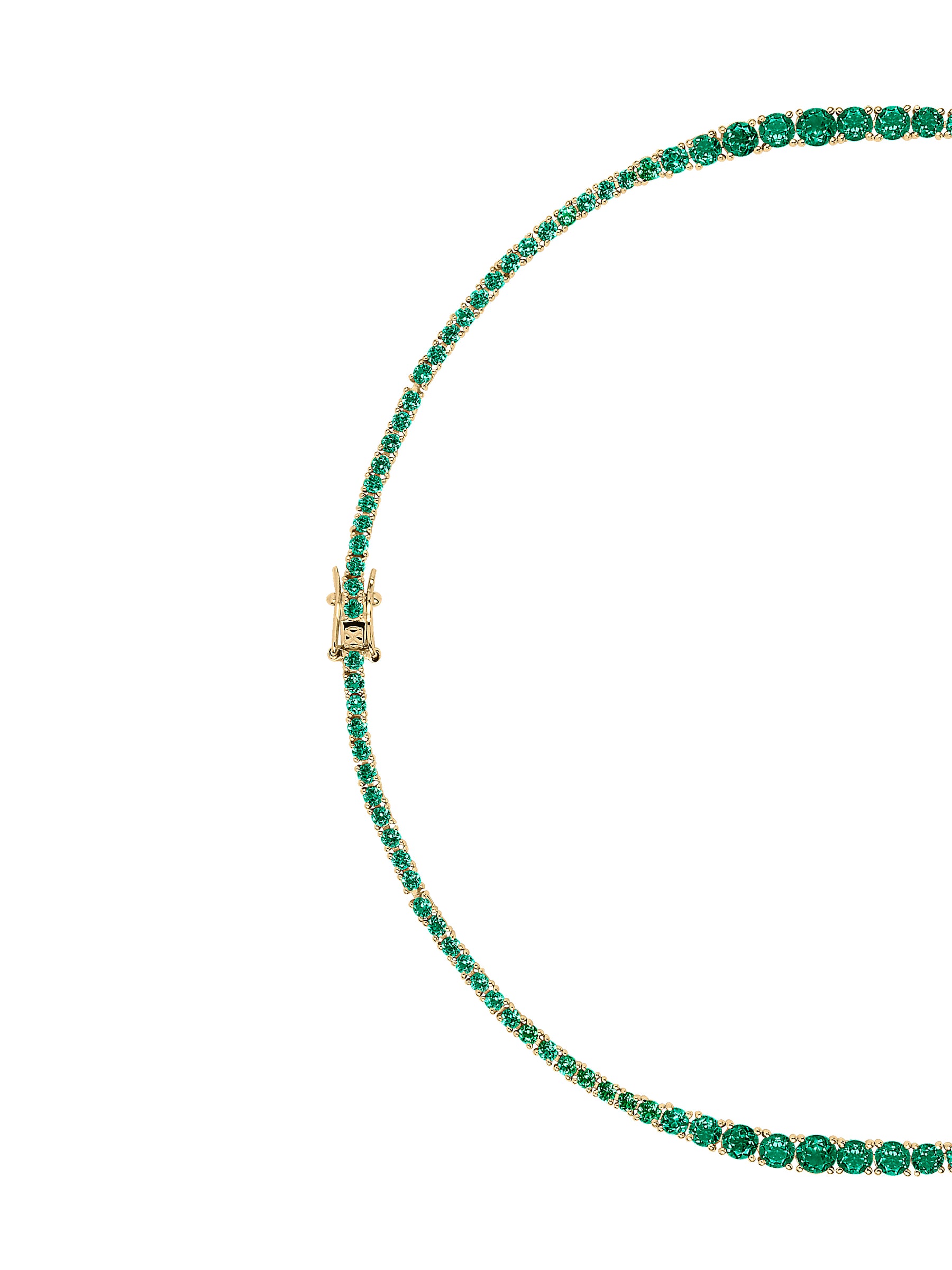 ISADORA RIVIÈRE NECKLACE IN LAB EMERALD