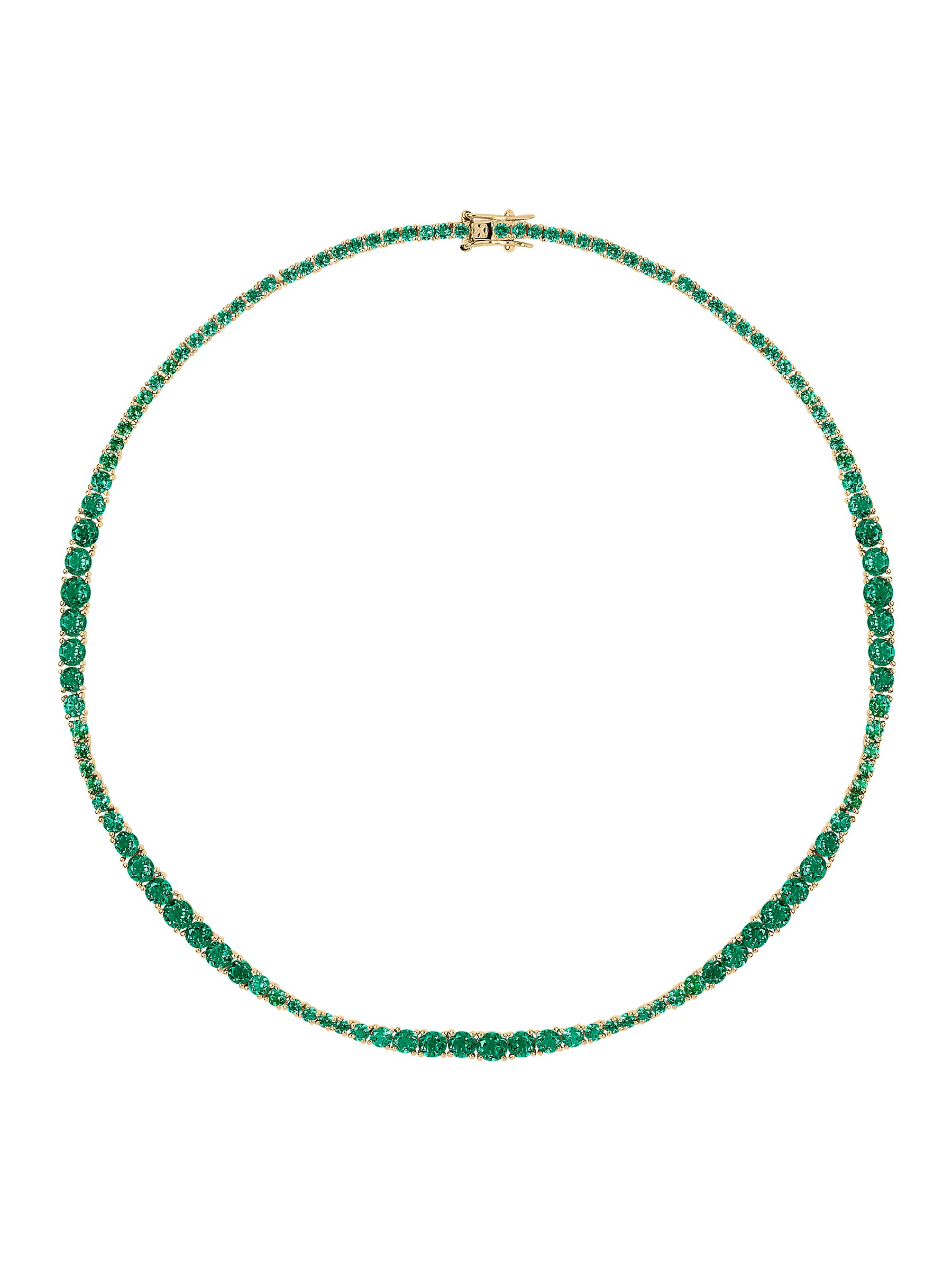 ISADORA RIVIÈRE NECKLACE IN LAB EMERALD