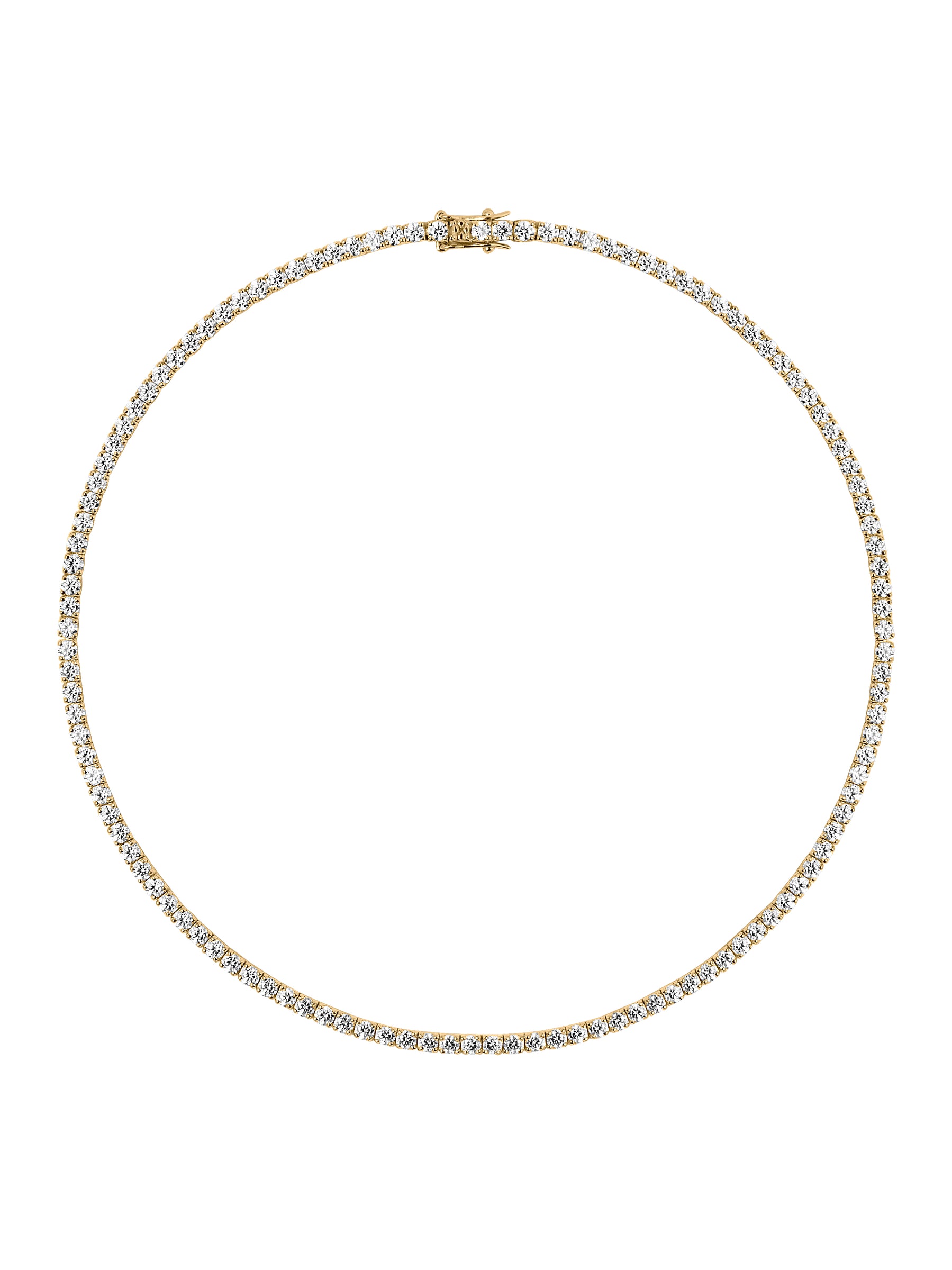 MOSS RIVIÈRE NECKLACE IN 3MM MOISSANITE