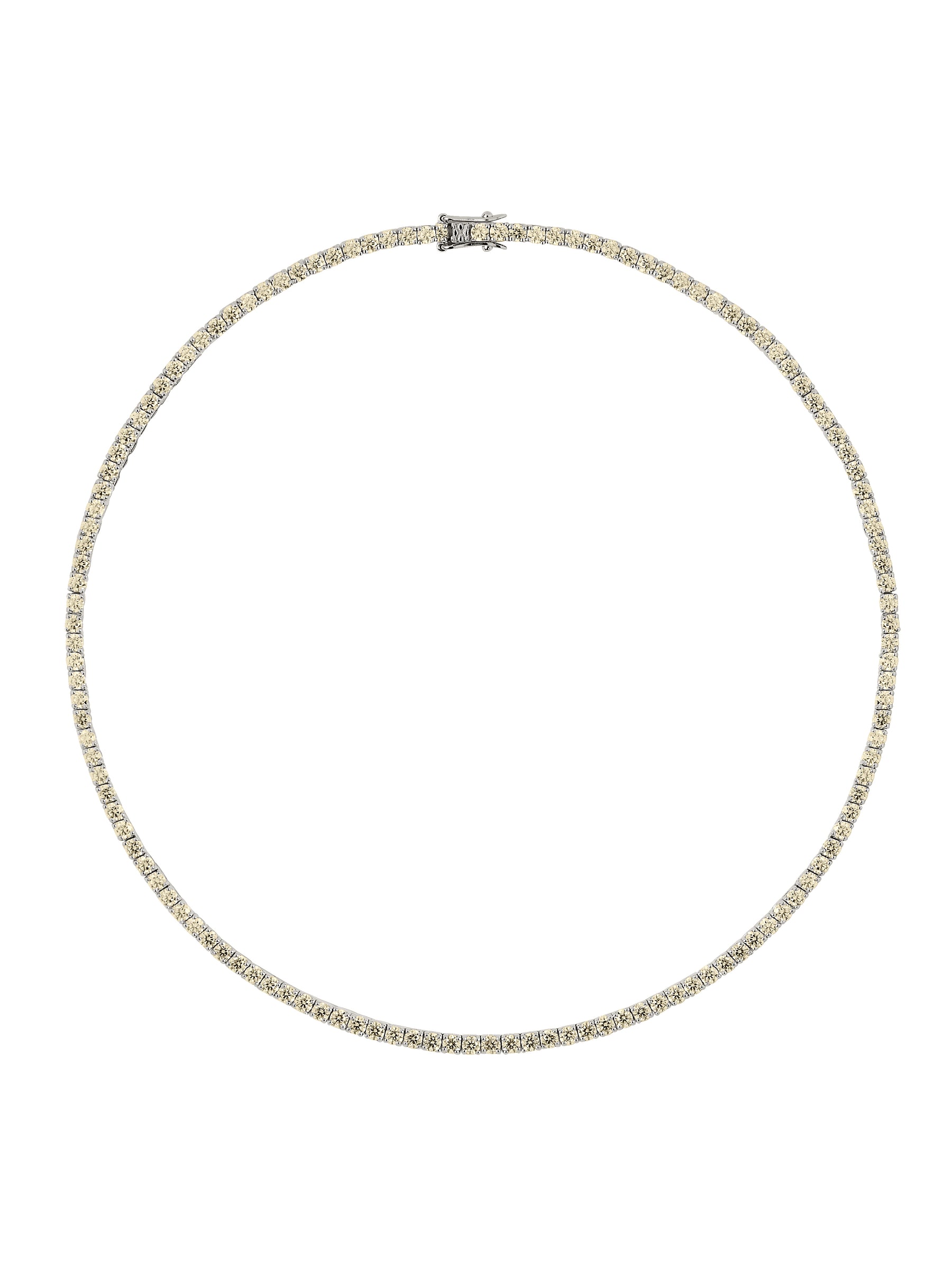 MOSS RIVIÈRE NECKLACE IN 3MM HONEY MOISSANITE