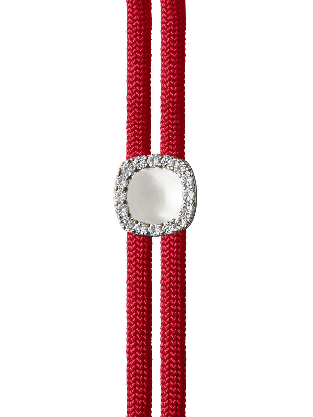 YVES ROUGE PARACORD NECKLACE IN LAB WHITE SAPPHIRE – Dorsey