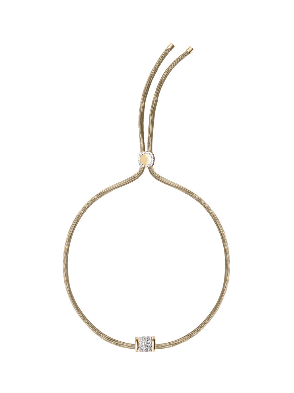 YVES LAB WHITE SAPPHIRE PARACORD NECKLACE, SABLE – Dorsey