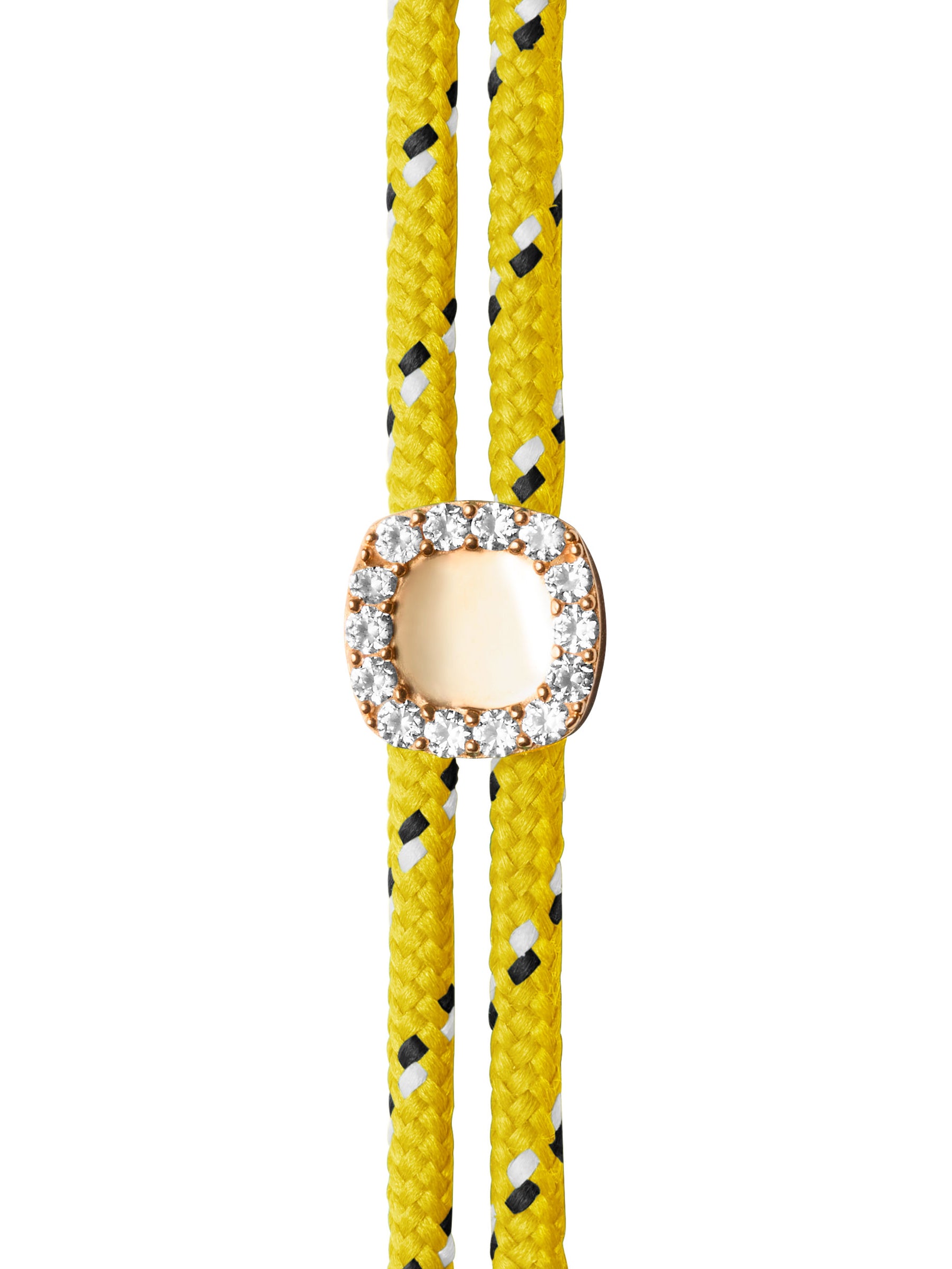 JAMES BEZEL JAUNE PARACORD ANKLET, GOLD