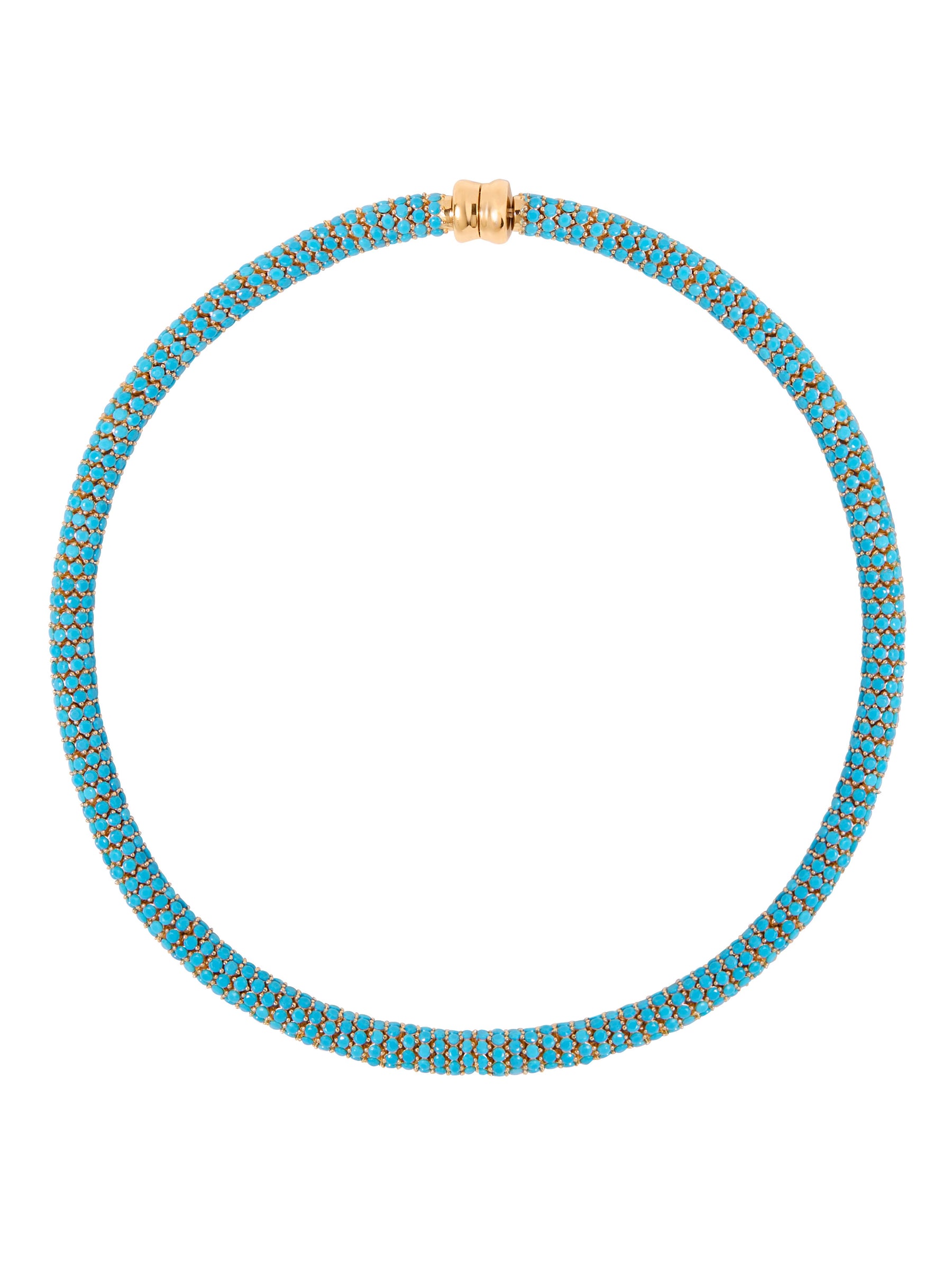 CELESTE NECKLACE, NANO TURQUOISE, GOLD